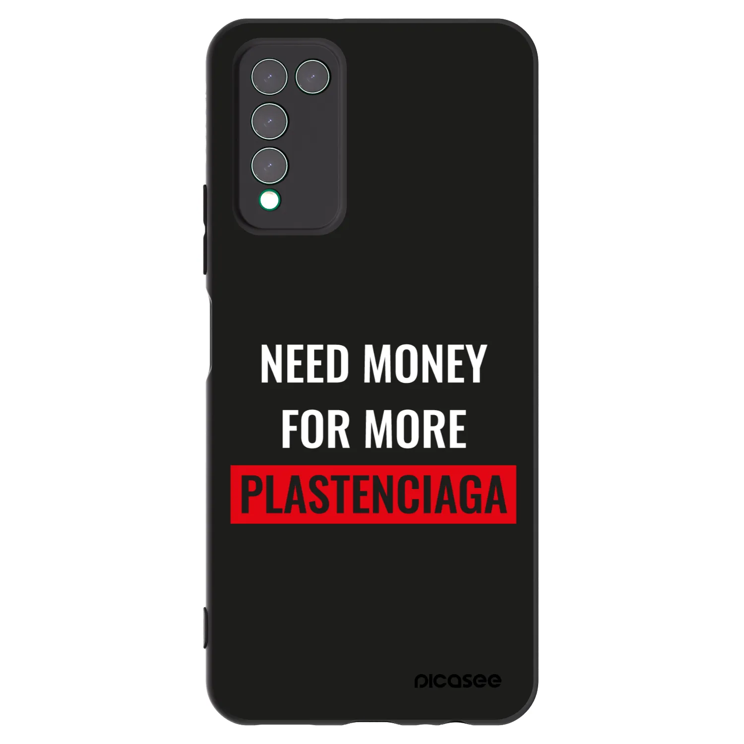 Picasee husă neagră din silicon pentru Honor 10X Lite - More PLASTENCIAGA