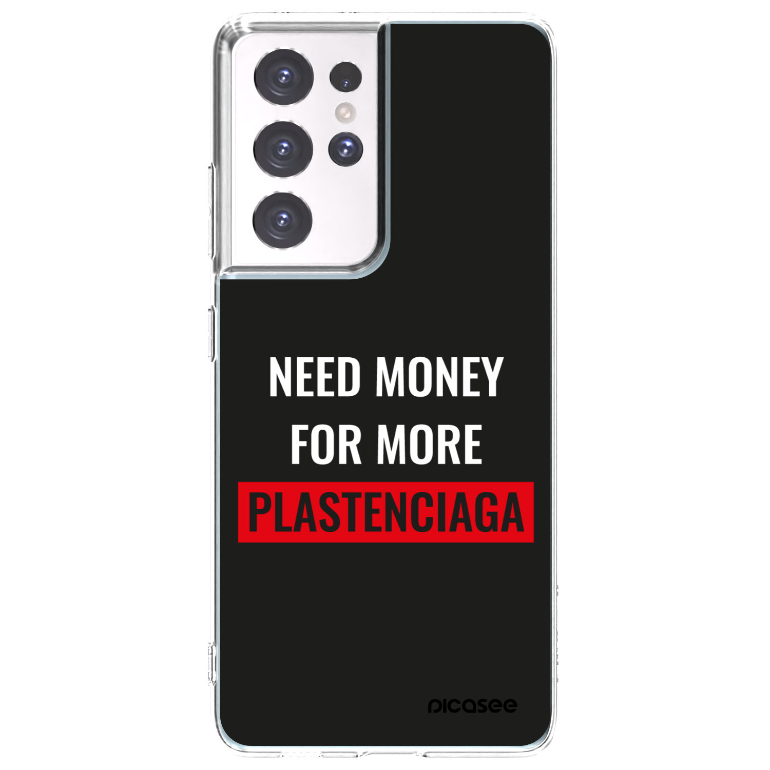 Picasee husă transparentă din silicon pentru Samsung Galaxy S21 Ultra 5G G998B - More PLASTENCIAGA