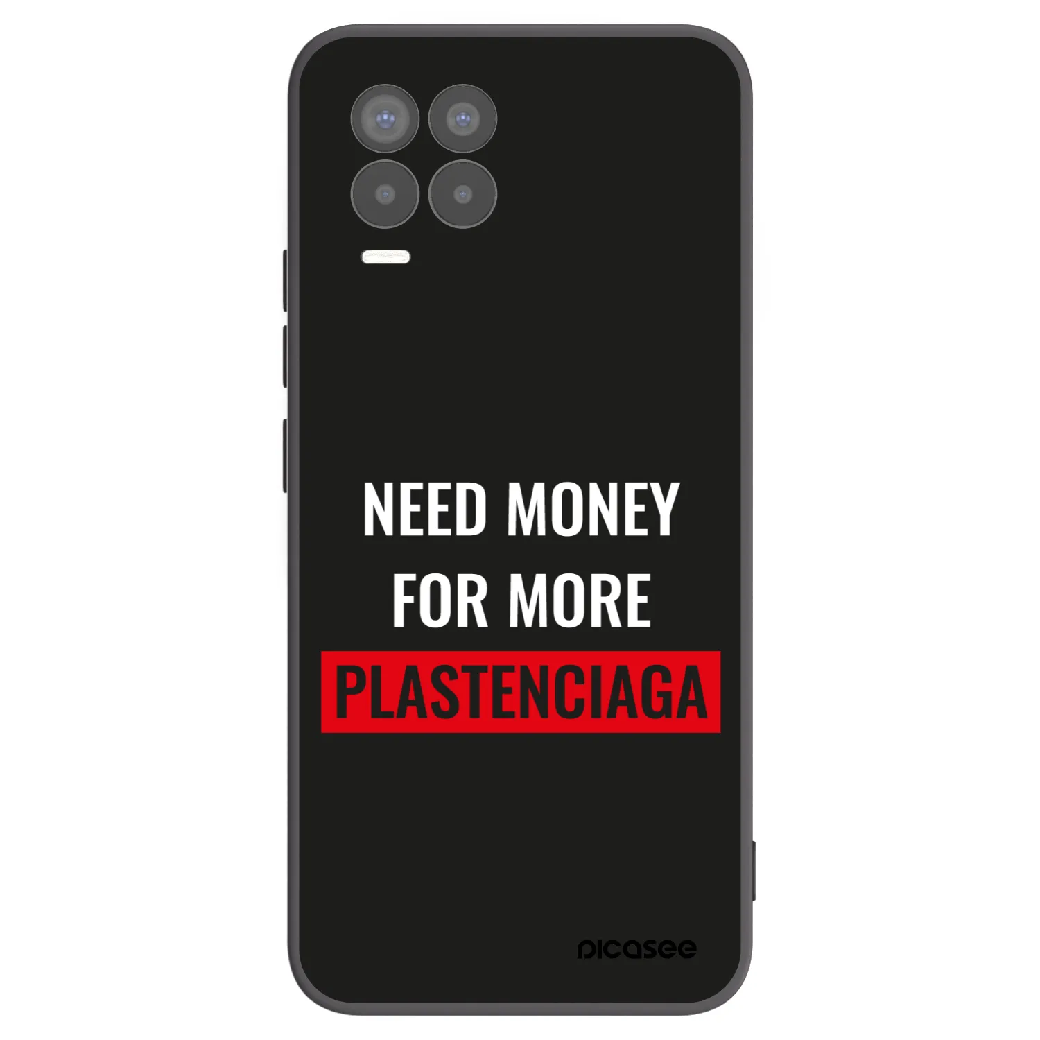Picasee husă neagră din silicon pentru Realme 8 Pro - More PLASTENCIAGA