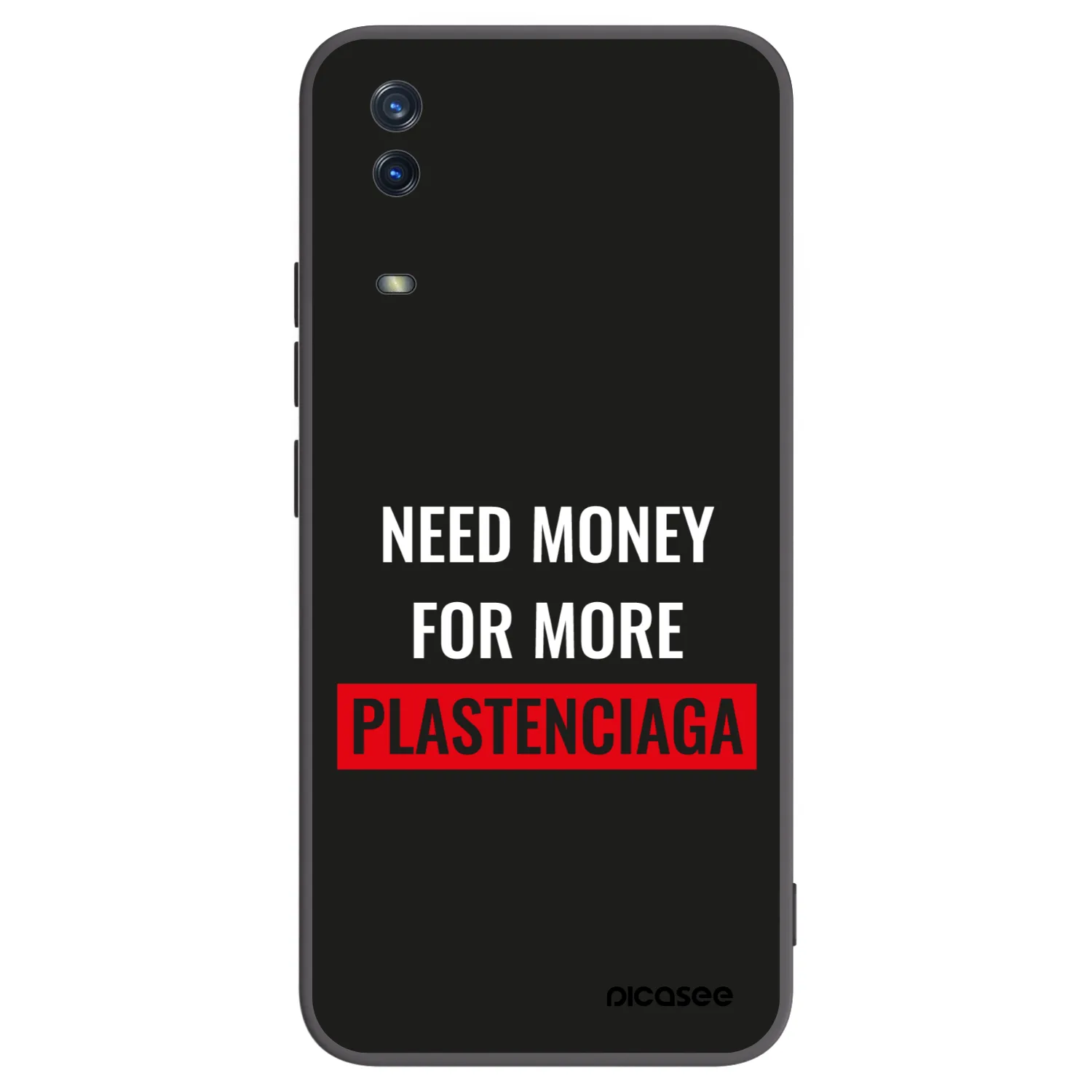 Picasee husă neagră din silicon pentru Vivo Y11s - More PLASTENCIAGA