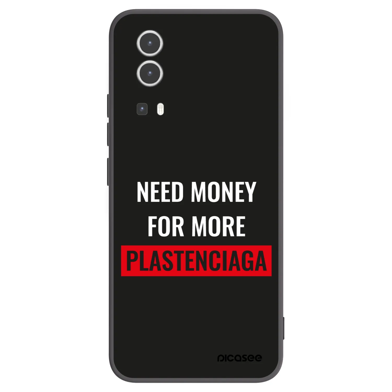 Picasee husă neagră din silicon pentru Vivo Y72 5G - More PLASTENCIAGA