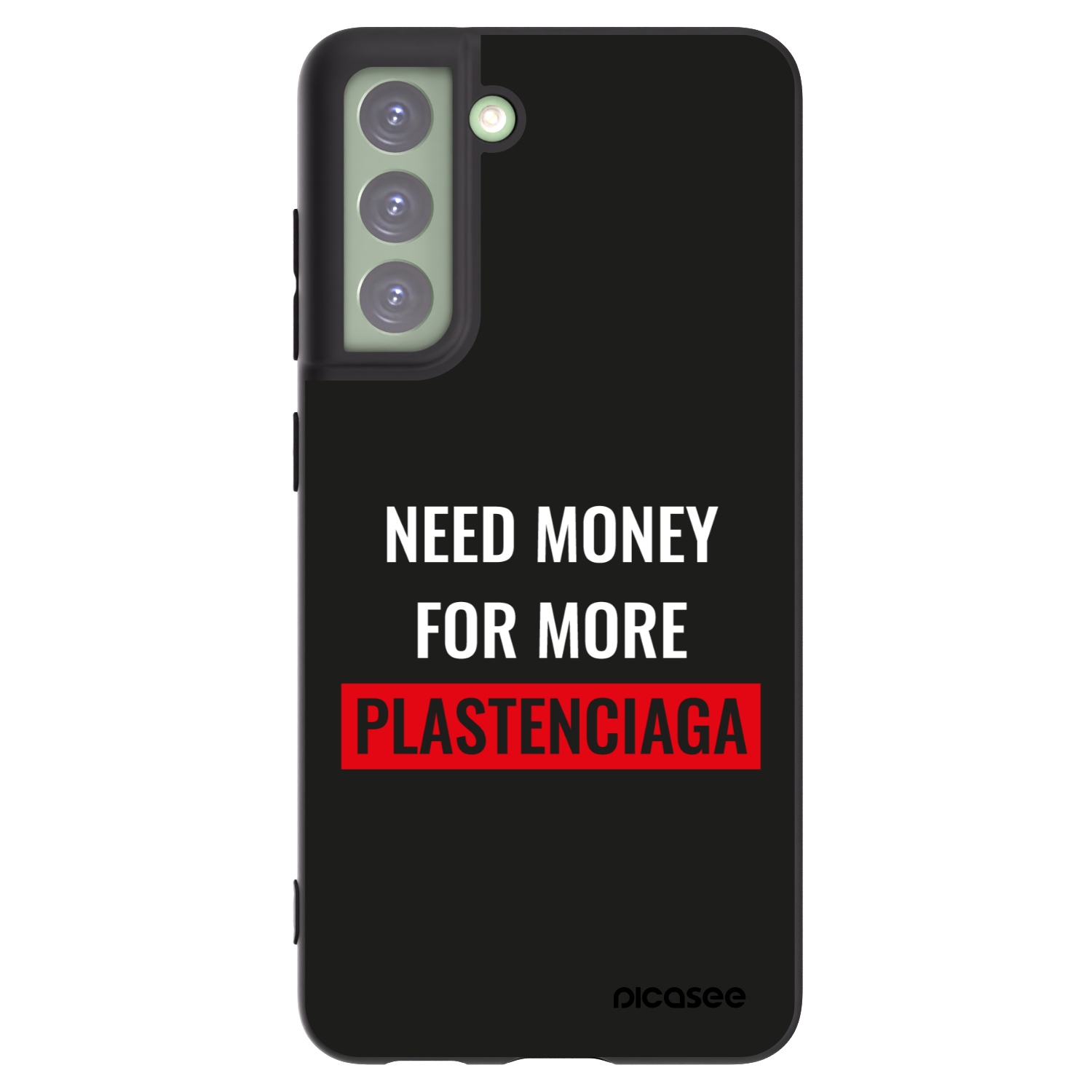 Picasee husă neagră din silicon pentru Samsung Galaxy S21 FE 5G - More PLASTENCIAGA