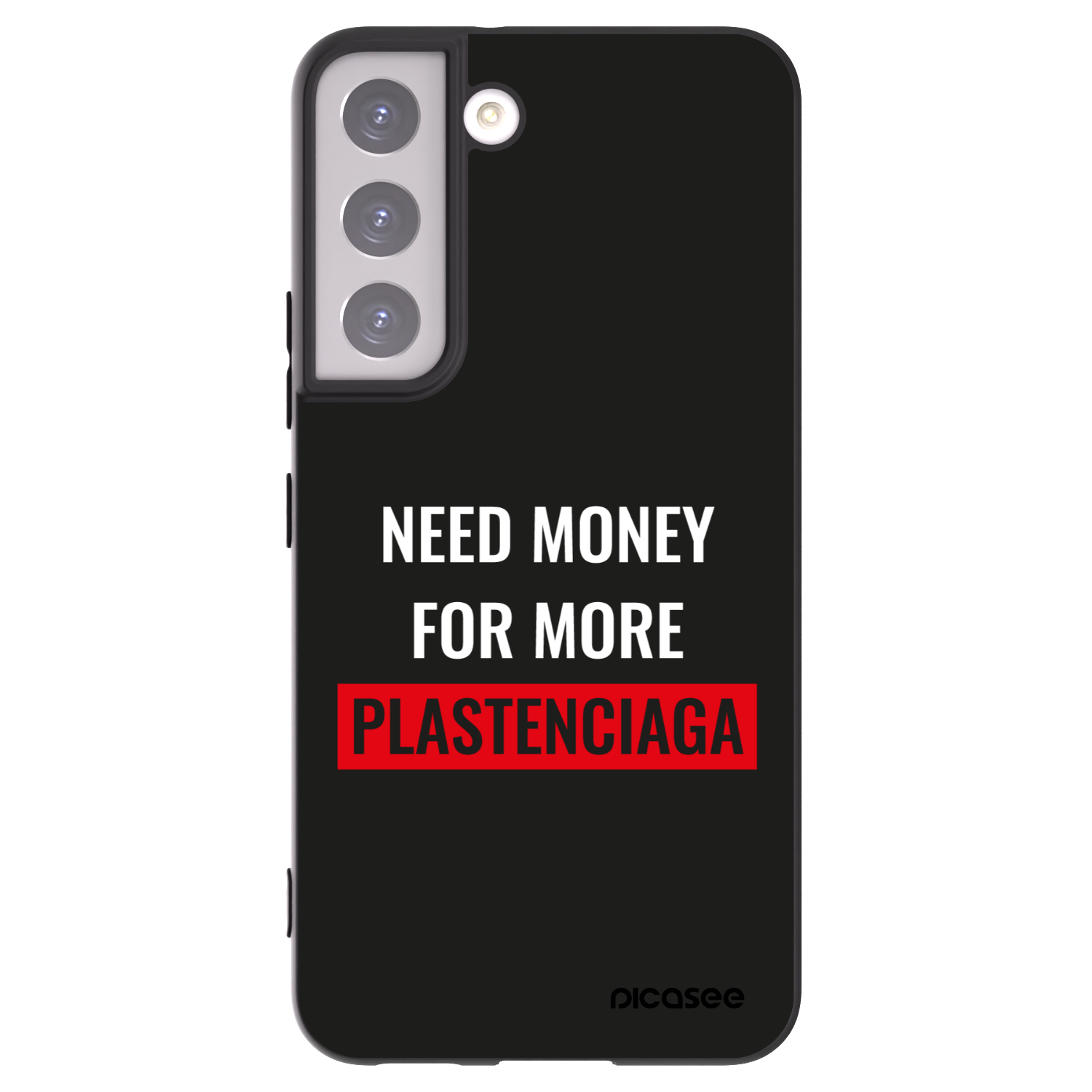 Picasee husă neagră din silicon pentru Samsung Galaxy S22 5G - More PLASTENCIAGA