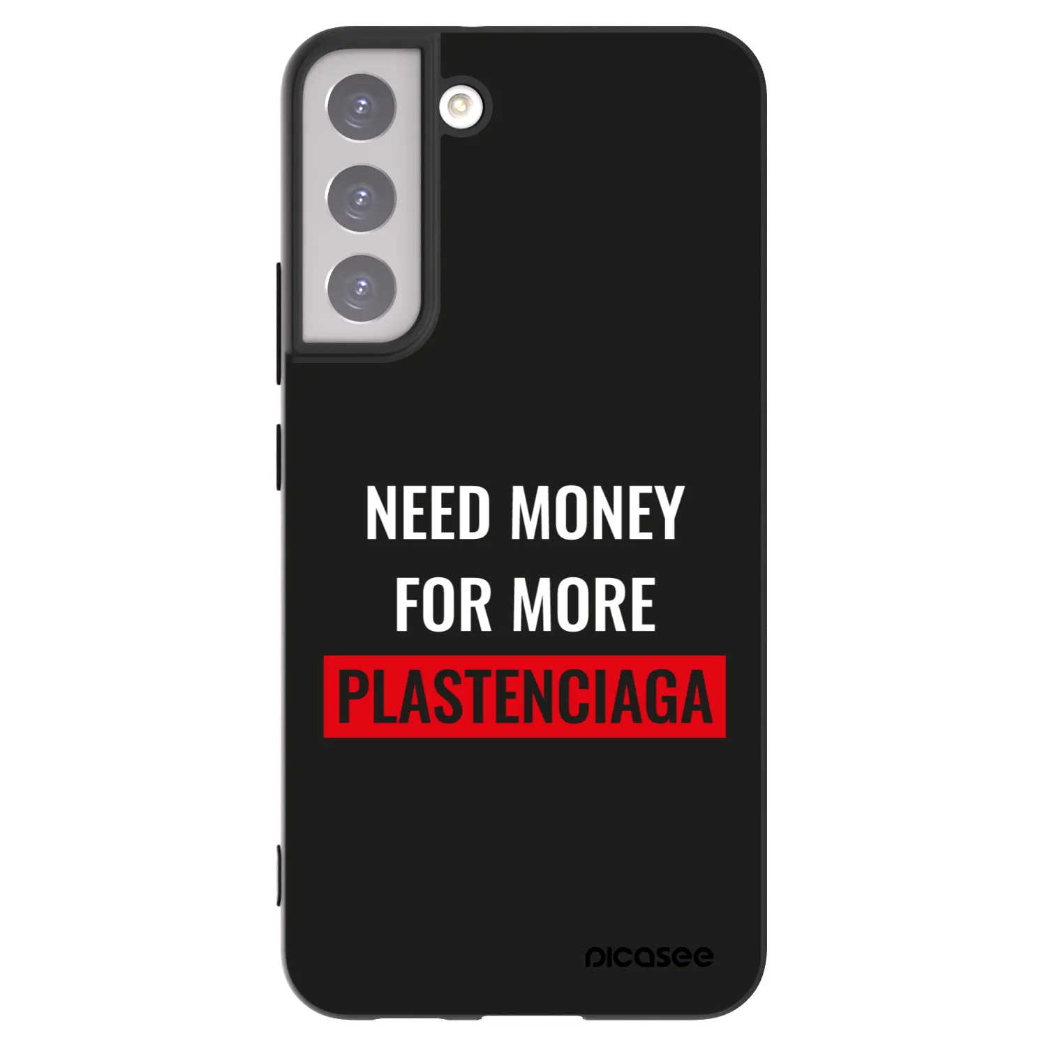 Picasee husă neagră din silicon pentru Samsung Galaxy S22+ 5G - More PLASTENCIAGA