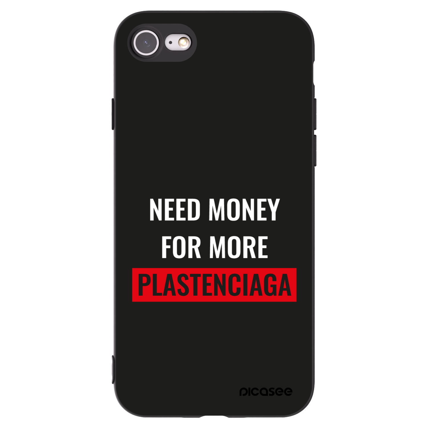 Picasee husă neagră din silicon pentru Apple iPhone SE 2022 - More PLASTENCIAGA