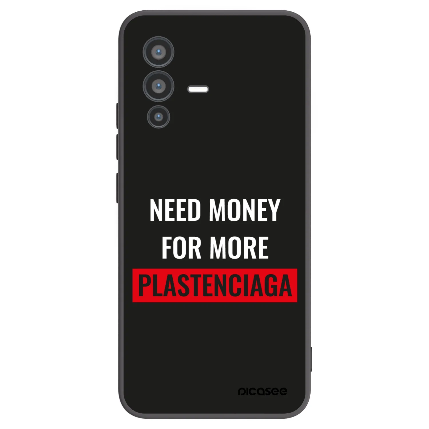 Picasee husă neagră din silicon pentru Vivo V23 5G - More PLASTENCIAGA