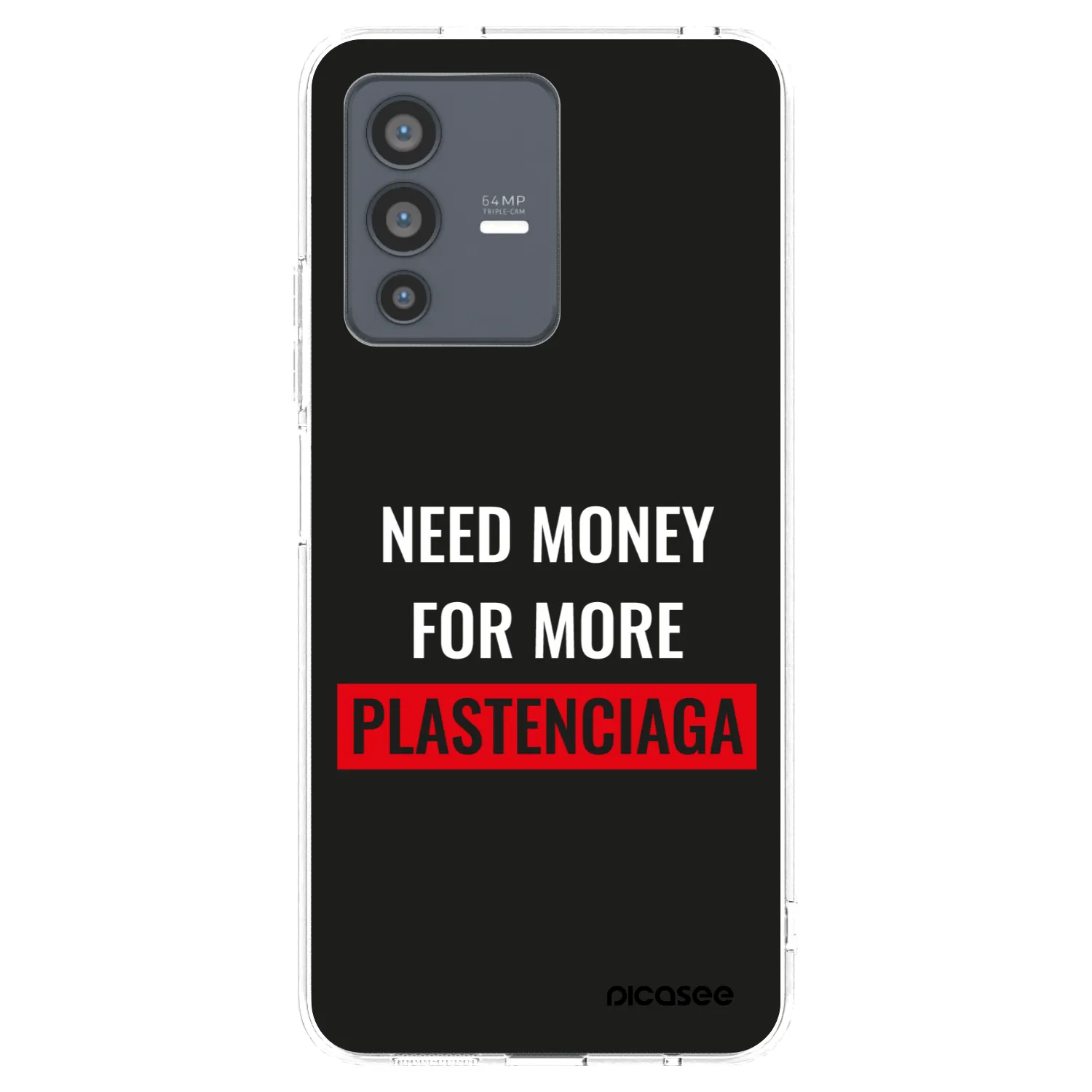 Picasee husă transparentă din silicon pentru Vivo V23 5G - More PLASTENCIAGA