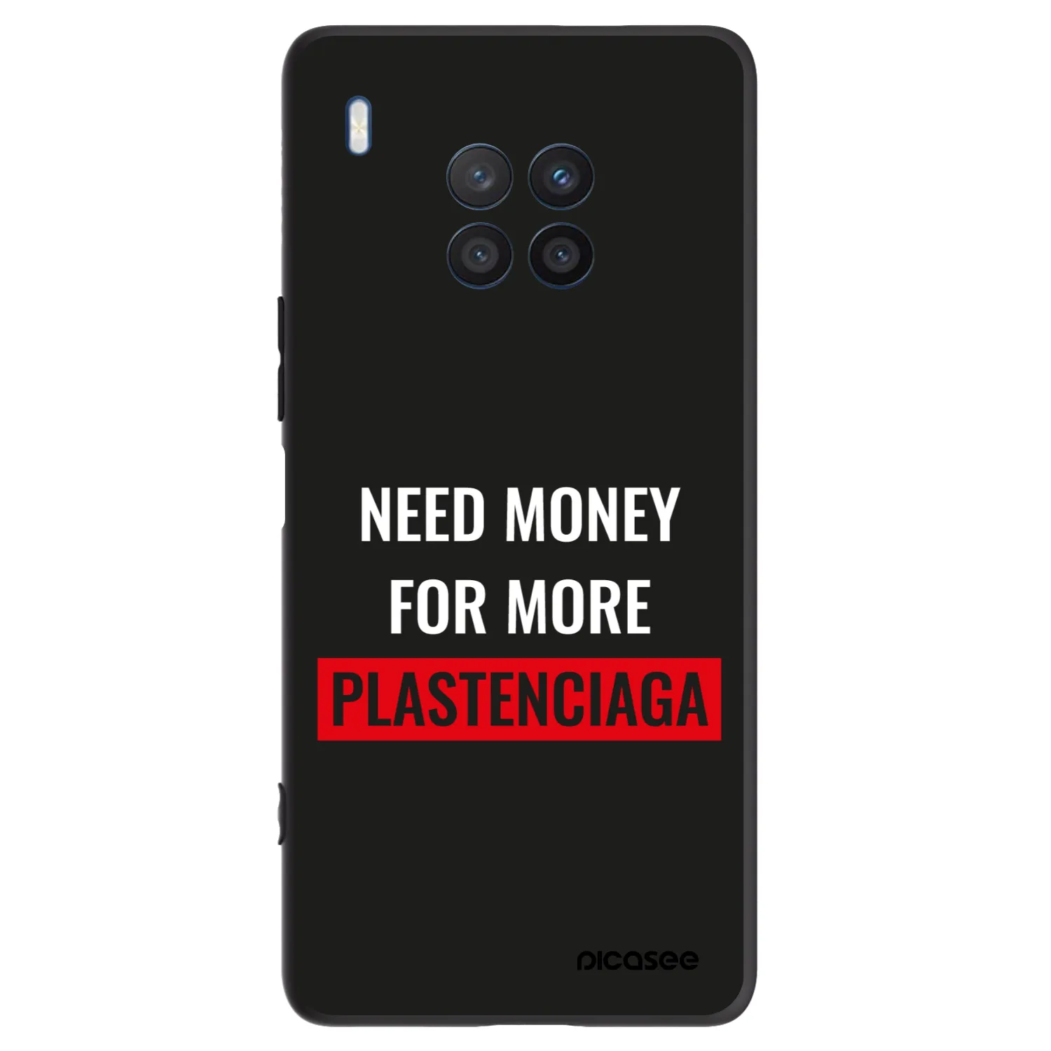 Picasee husă neagră din silicon pentru Honor 50 Lite - More PLASTENCIAGA