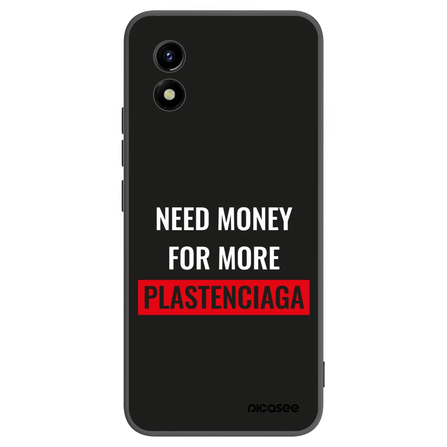 Picasee husă neagră din silicon pentru Vivo Y01 - More PLASTENCIAGA