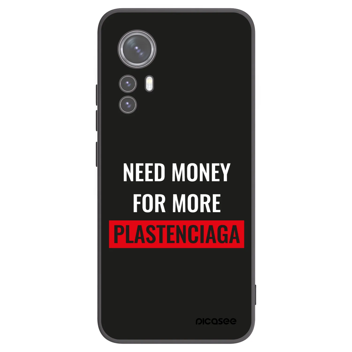 Picasee husă neagră din silicon pentru Xiaomi 12X - More PLASTENCIAGA