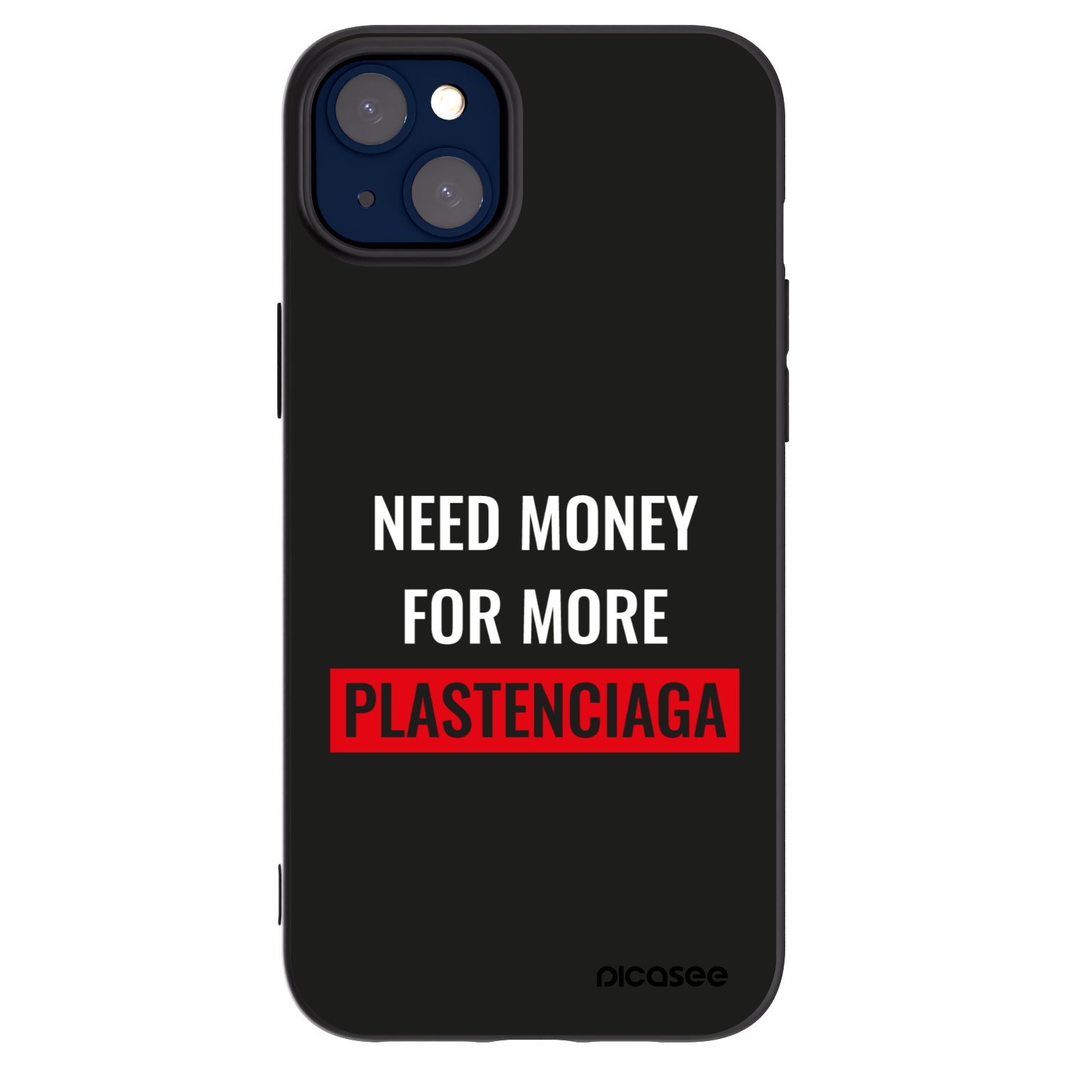 Picasee husă neagră din silicon pentru Apple iPhone 14 Plus - More PLASTENCIAGA