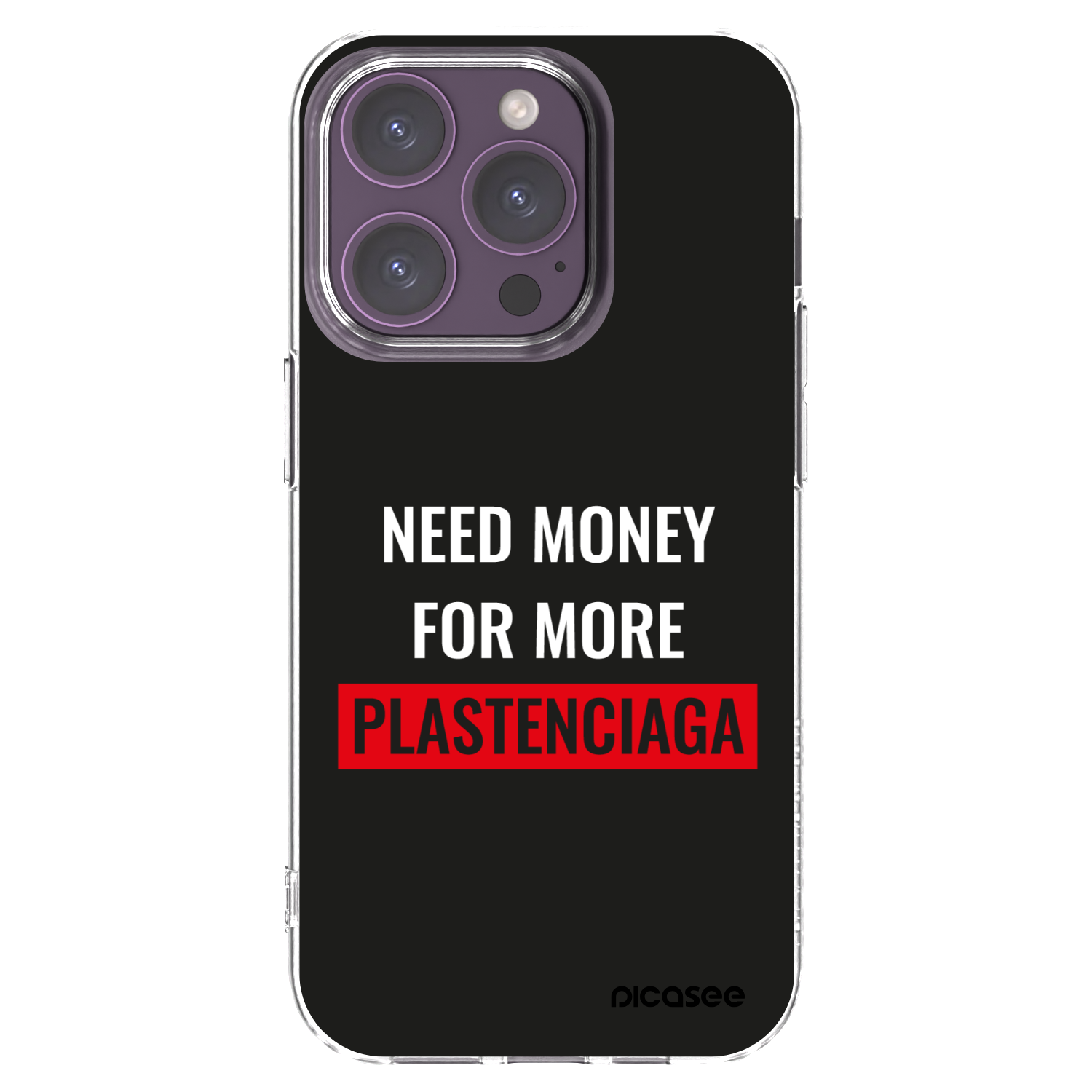 Picasee husă transparentă din silicon pentru Apple iPhone 14 Pro - More PLASTENCIAGA