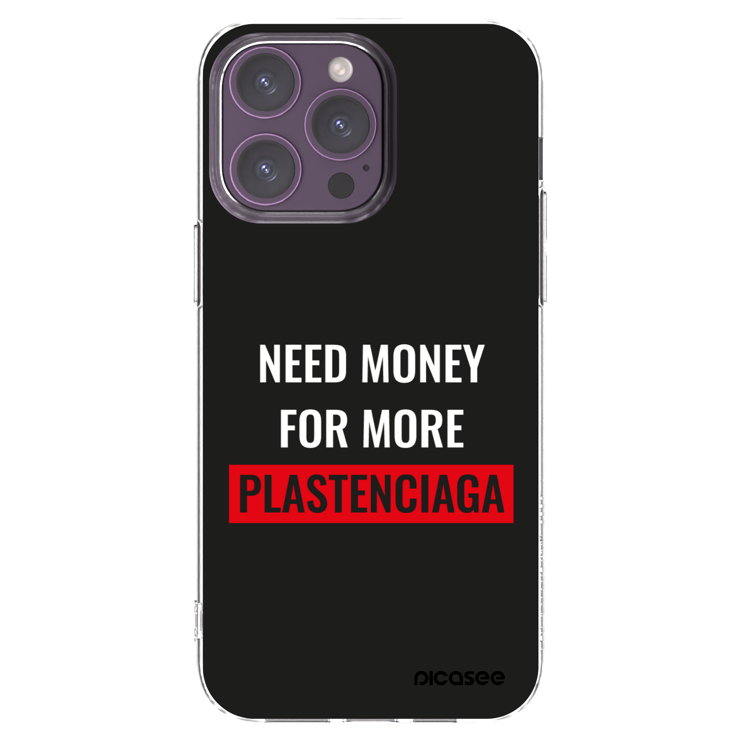 Picasee husă transparentă din silicon pentru Apple iPhone 14 Pro Max - More PLASTENCIAGA