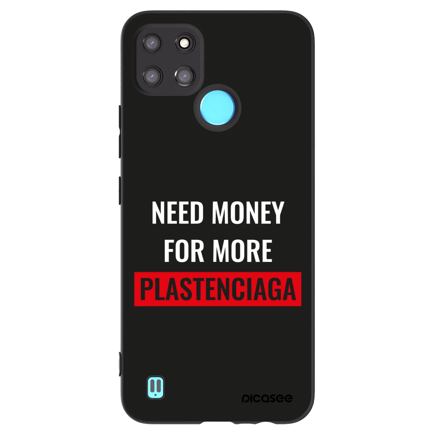 Picasee husă neagră din silicon pentru Realme C21Y - More PLASTENCIAGA