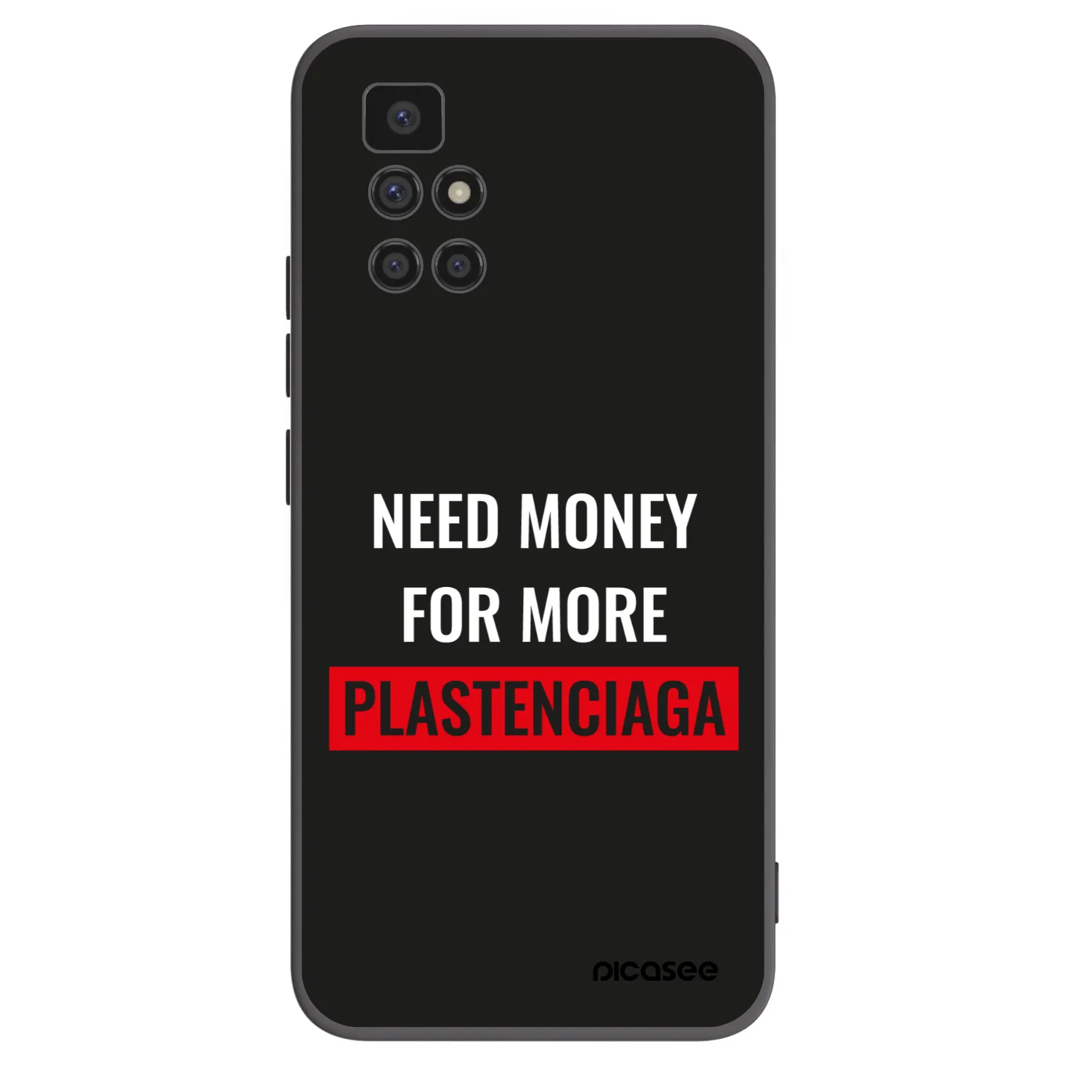 Picasee husă neagră din silicon pentru Xiaomi Redmi 10 (2022) - More PLASTENCIAGA