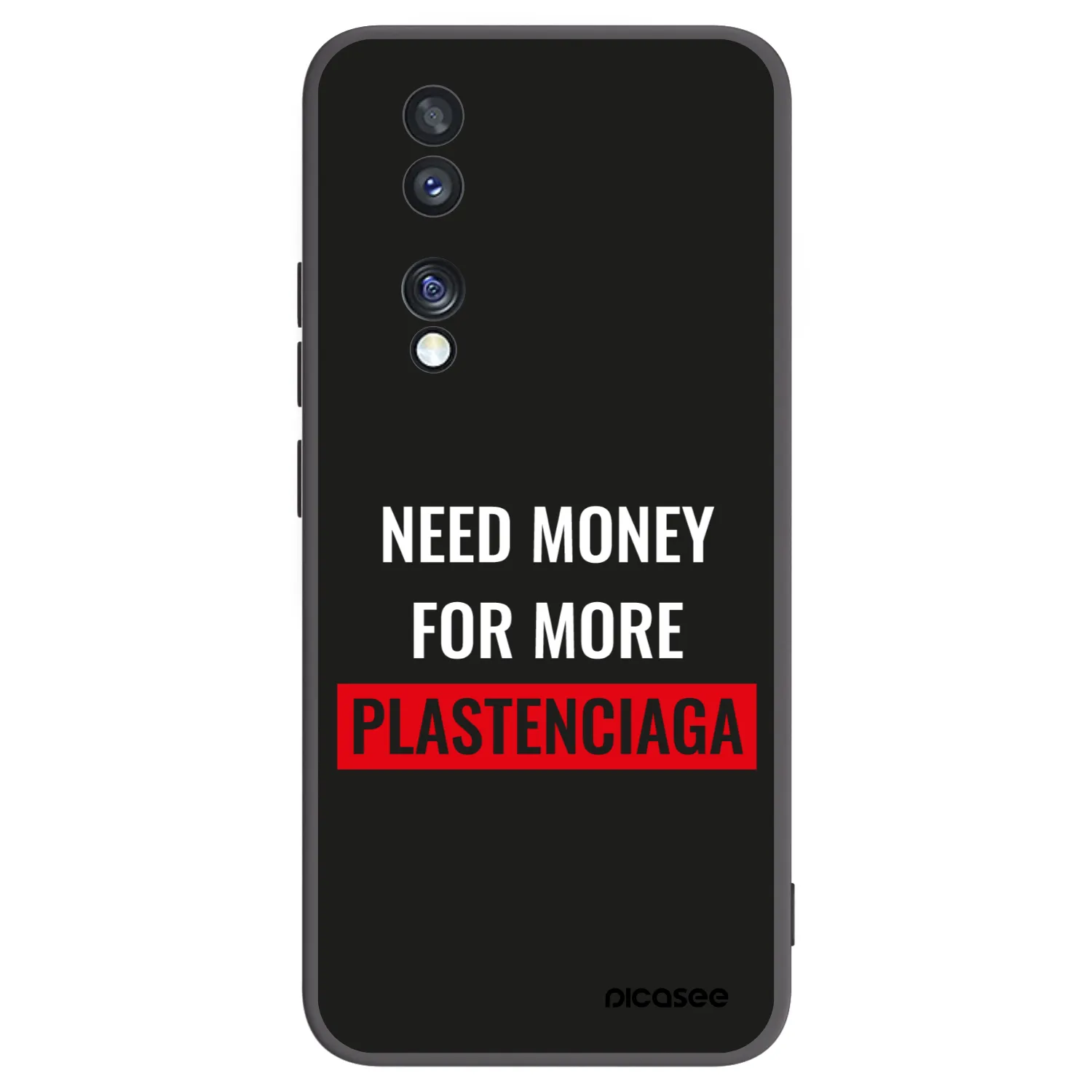 Picasee husă neagră din silicon pentru Honor 70 - More PLASTENCIAGA