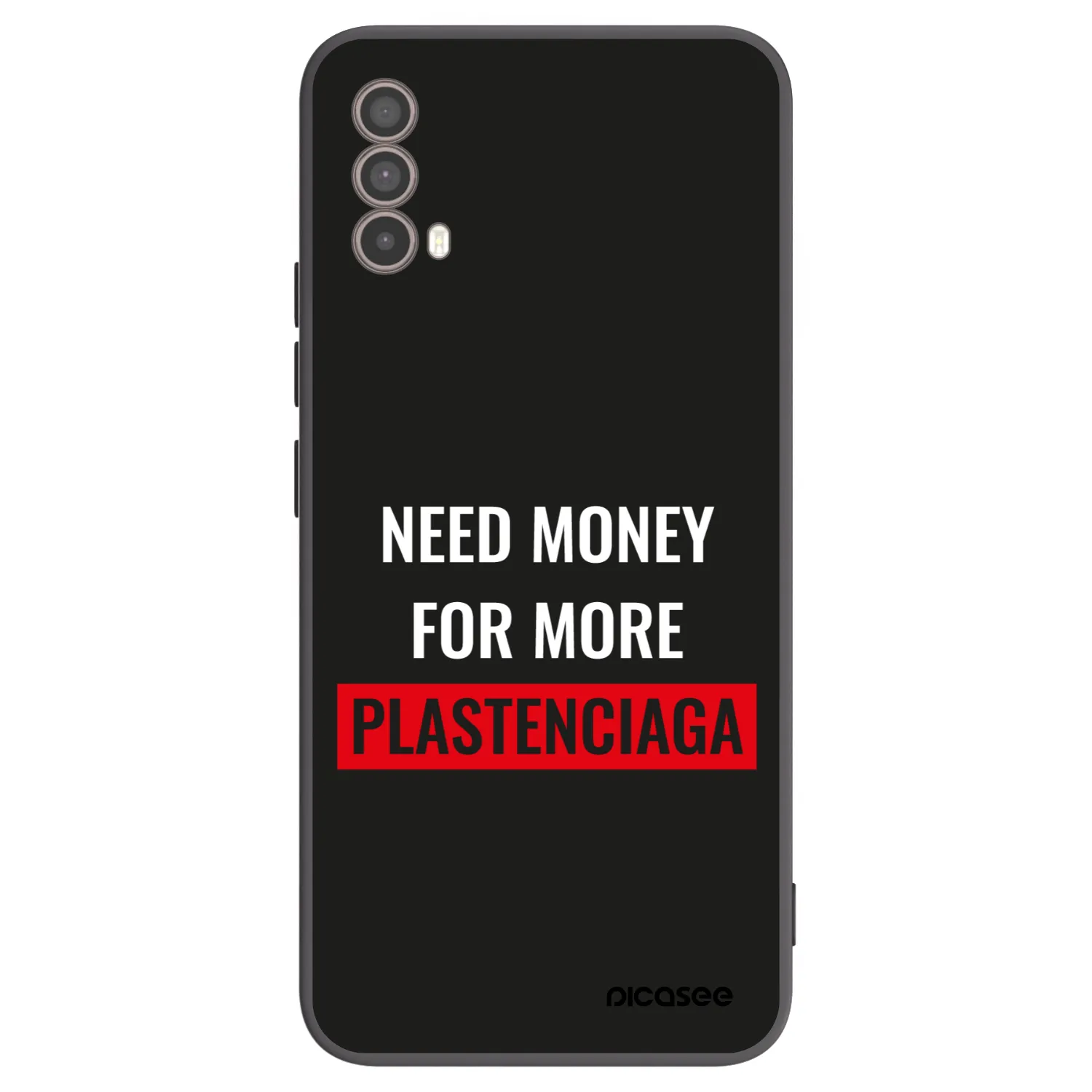 Picasee husă neagră din silicon pentru Motorola Moto E40 - More PLASTENCIAGA