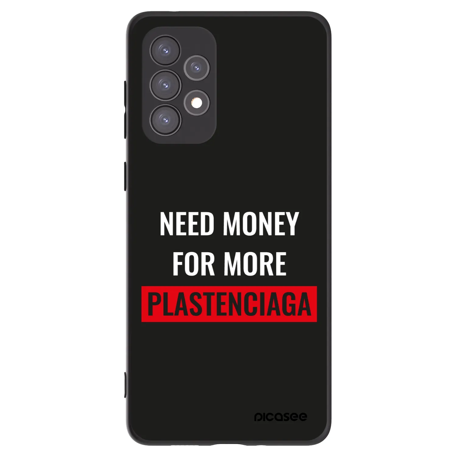 Picasee husă neagră din silicon pentru Samsung Galaxy A73 5G - More PLASTENCIAGA