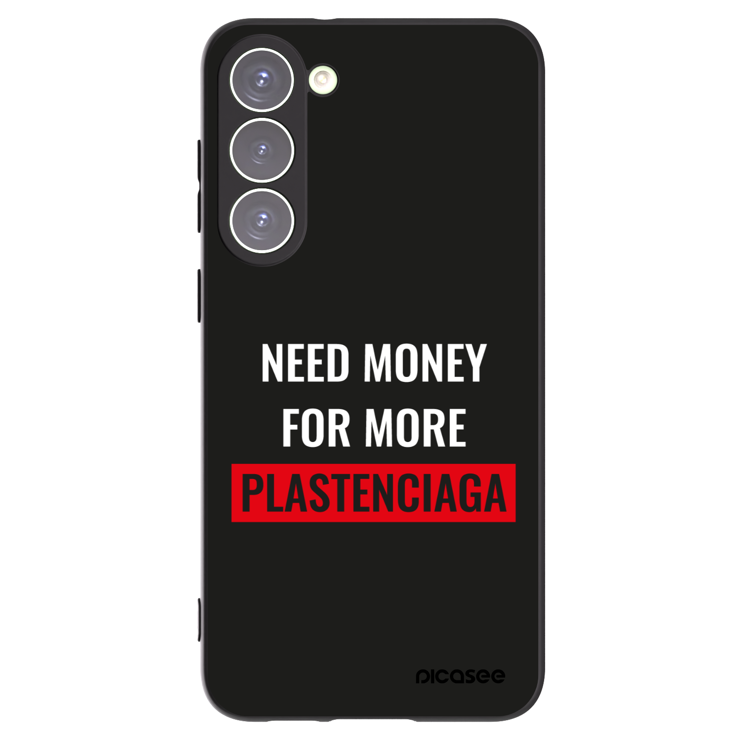 Picasee husă neagră din silicon pentru Samsung Galaxy S23+ 5G - More PLASTENCIAGA