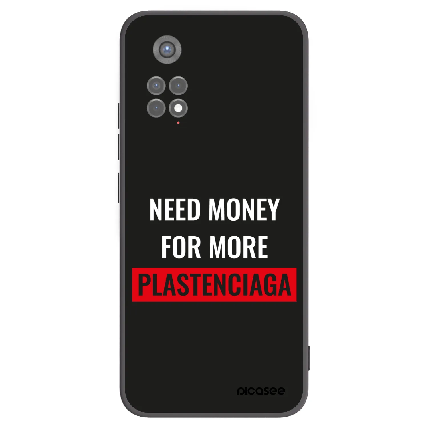 Picasee husă neagră din silicon pentru Xiaomi Redmi Note 11S 5G - More PLASTENCIAGA