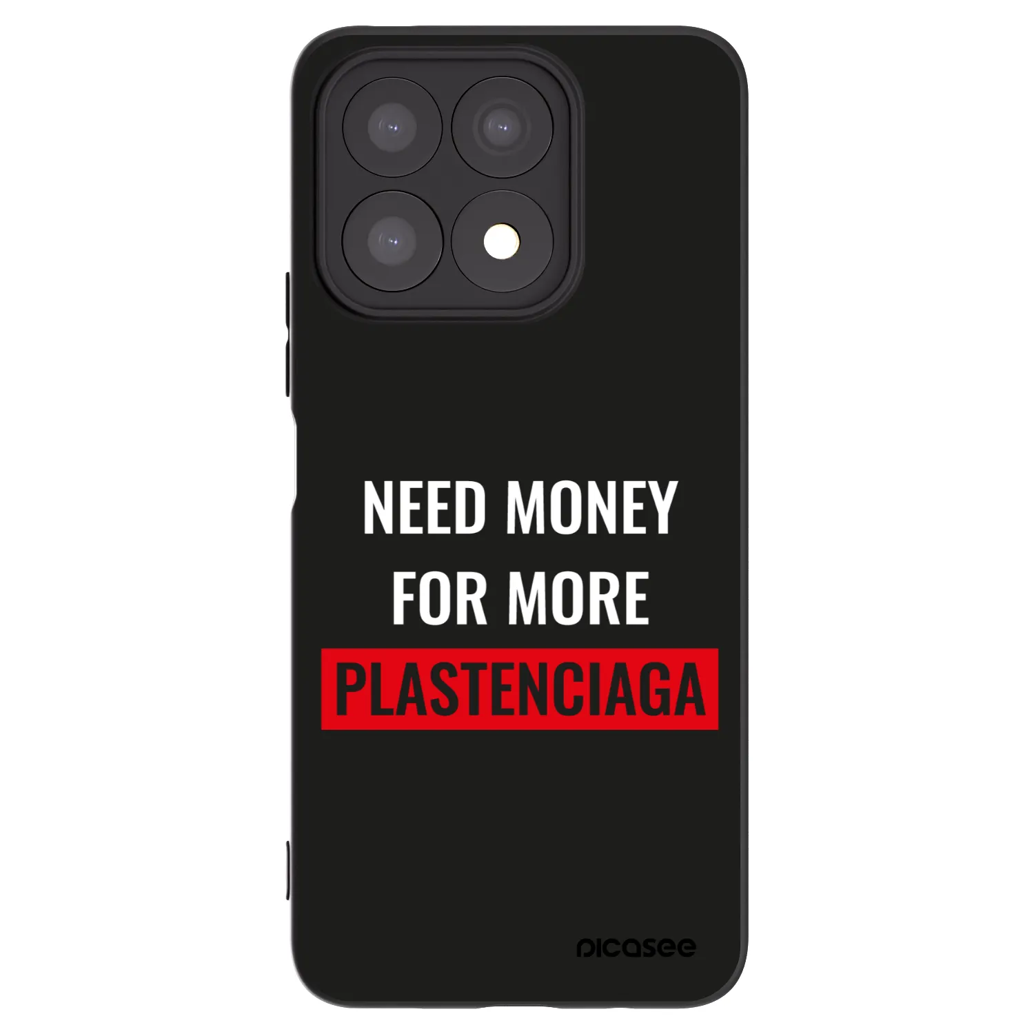 Picasee husă neagră din silicon pentru Honor X8a - More PLASTENCIAGA
