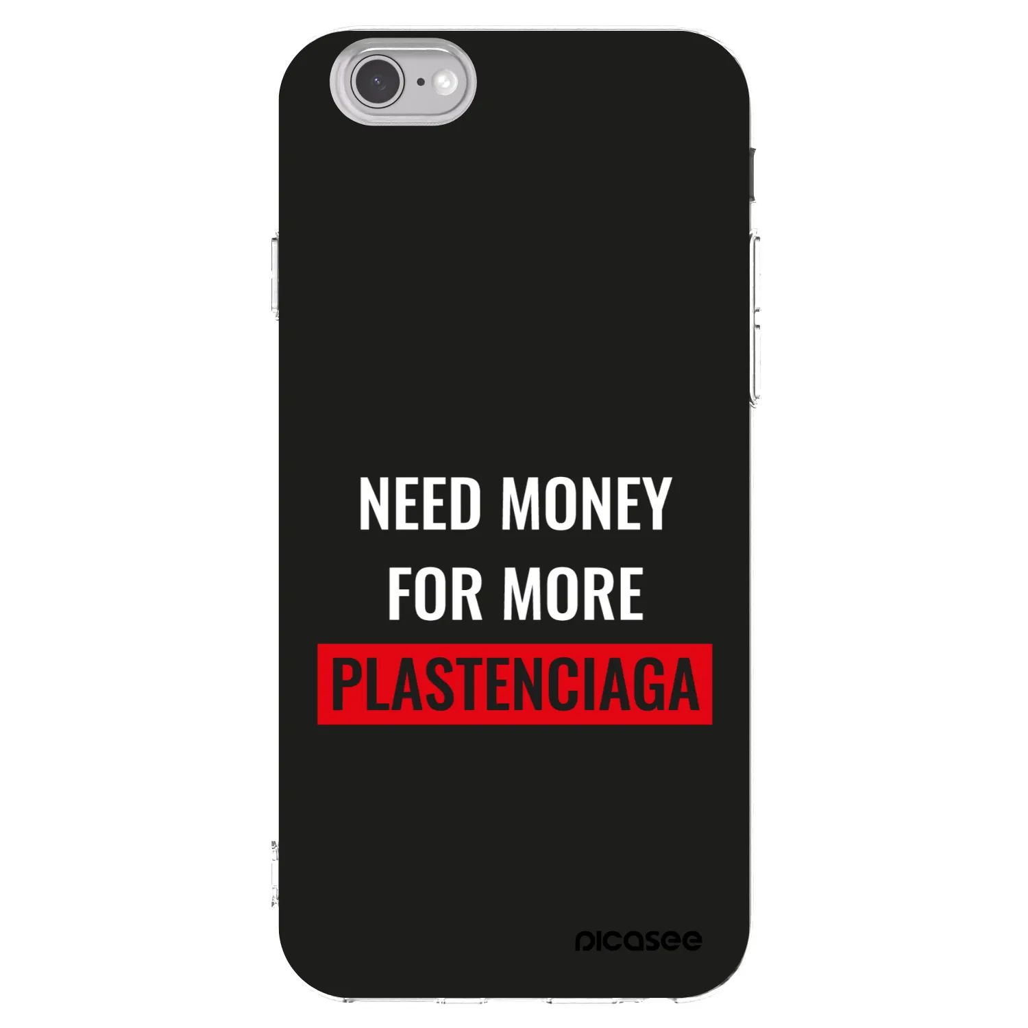 Picasee husă transparentă din silicon pentru Apple iPhone 6/6S - More PLASTENCIAGA