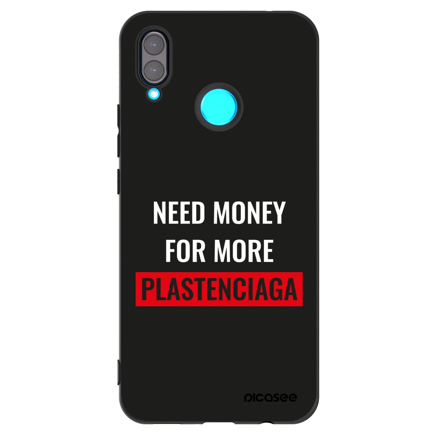 Picasee husă neagră din silicon pentru Huawei Nova 3i - More PLASTENCIAGA