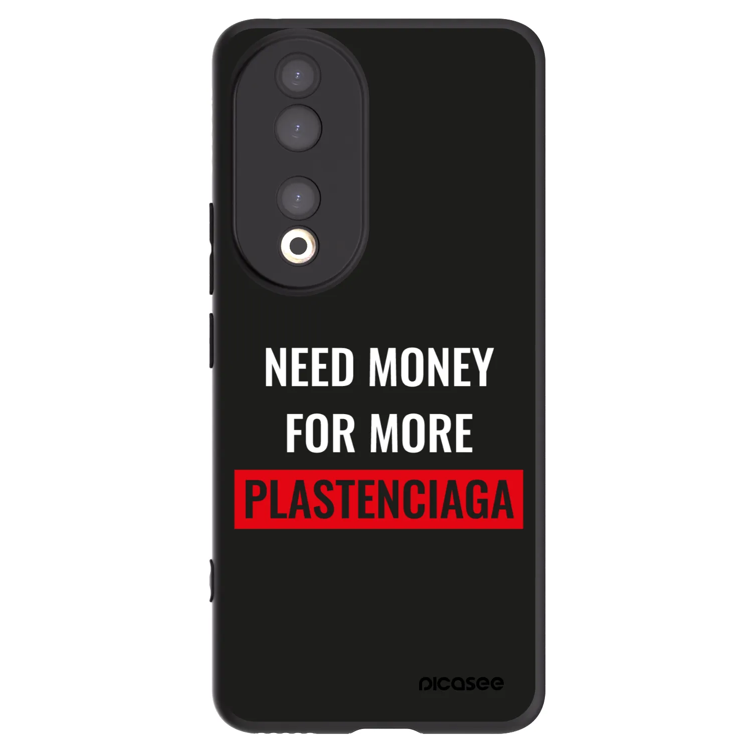 Picasee husă neagră din silicon pentru Honor 90 5G - More PLASTENCIAGA
