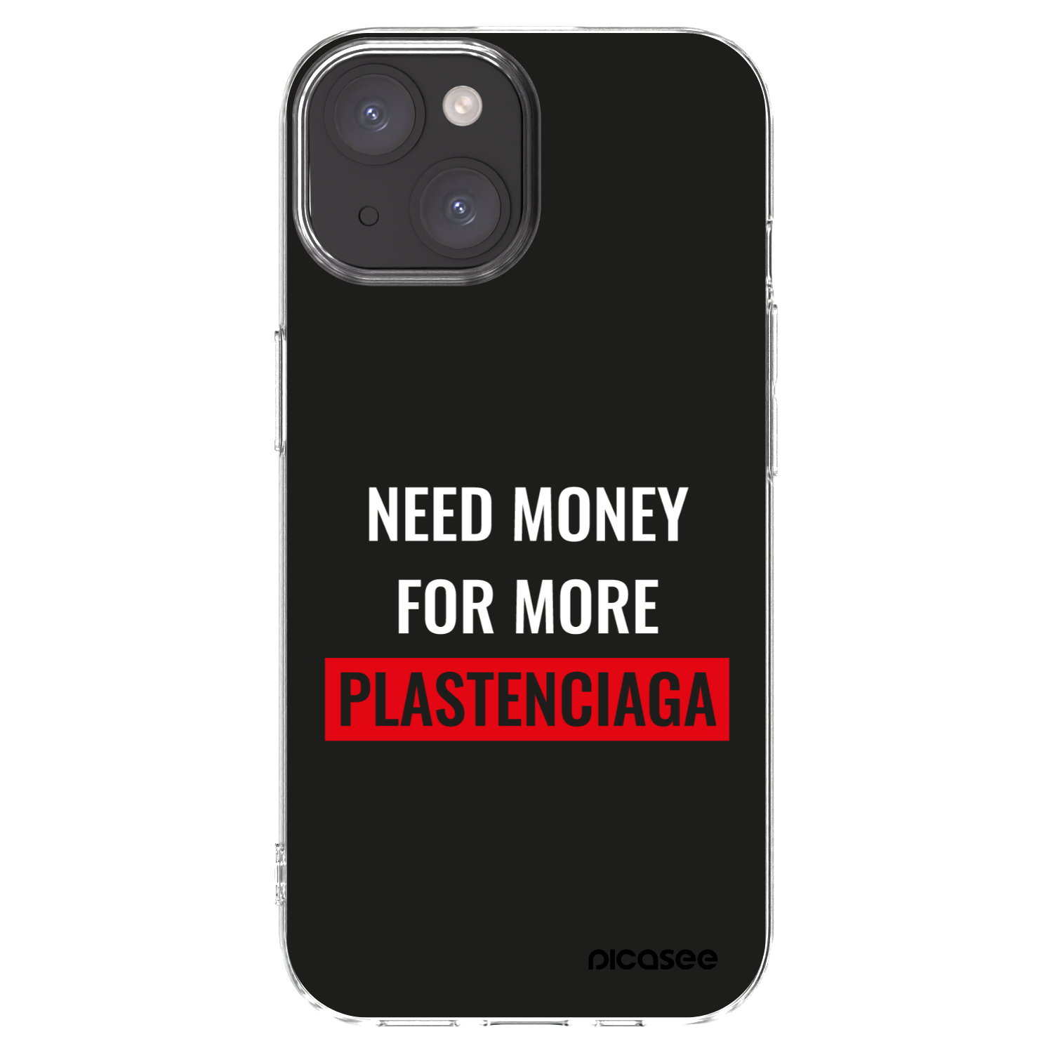 Picasee husă transparentă din silicon pentru Apple iPhone 15 - More PLASTENCIAGA