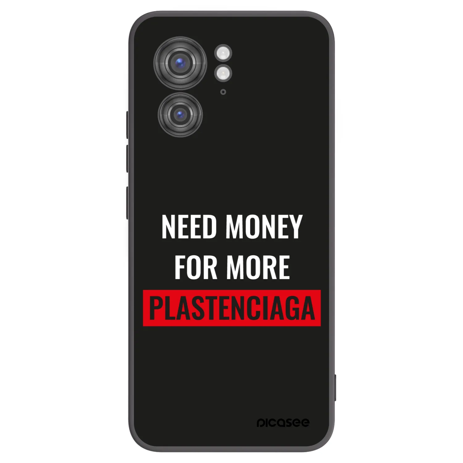 Picasee husă neagră din silicon pentru Motorola Edge 40 - More PLASTENCIAGA