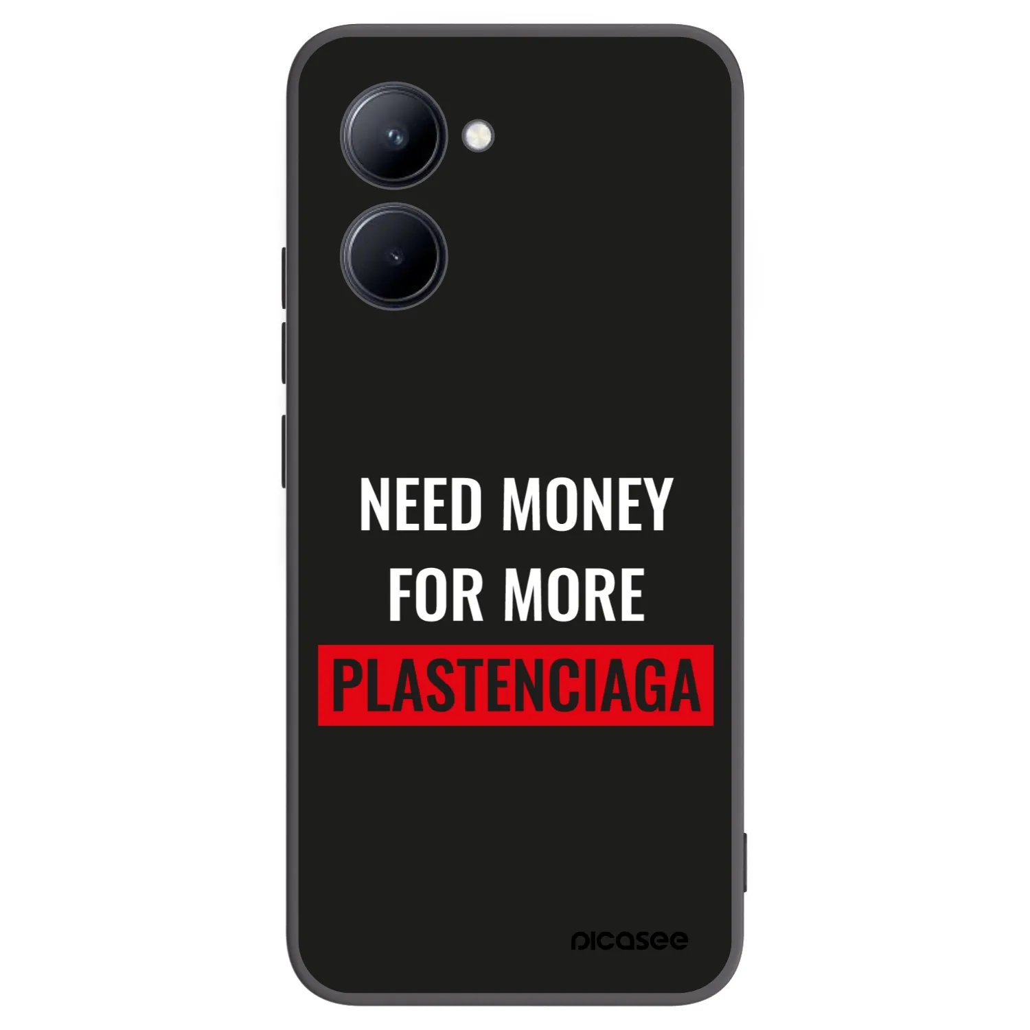 Picasee husă neagră din silicon pentru Realme C33 (2023) - More PLASTENCIAGA