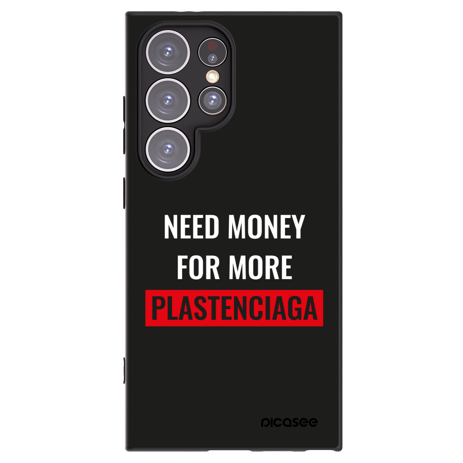 Picasee husă neagră din silicon pentru Samsung Galaxy S24 Ultra S928B 5G - More PLASTENCIAGA