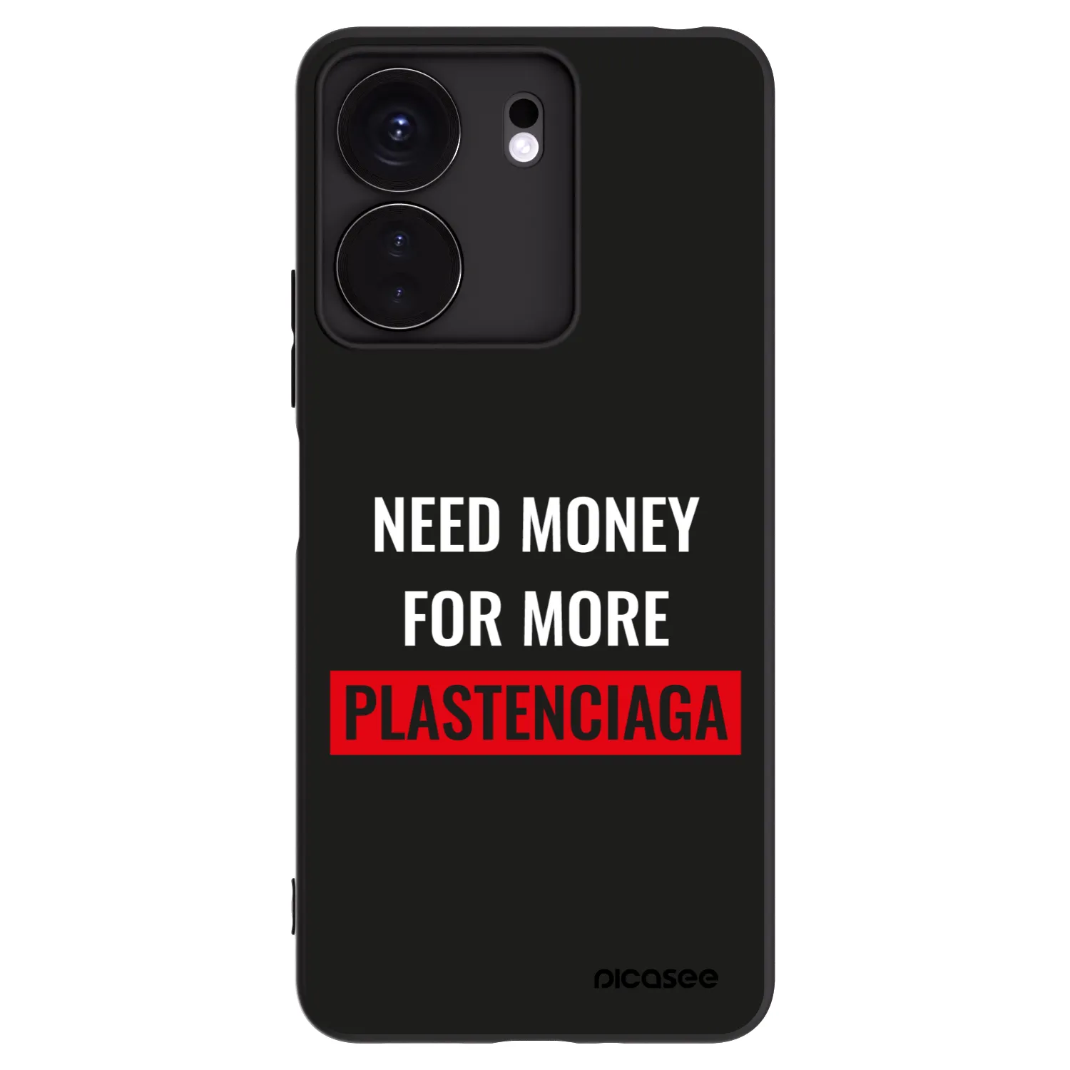 Picasee husă neagră din silicon pentru Xiaomi Redmi 13C 4G - More PLASTENCIAGA