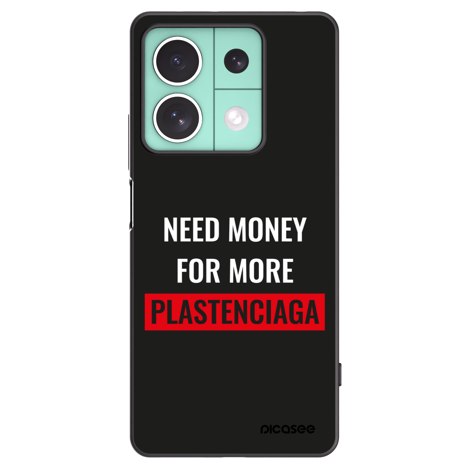 Picasee husă neagră din silicon pentru Xiaomi Redmi Note 13 5G - More PLASTENCIAGA