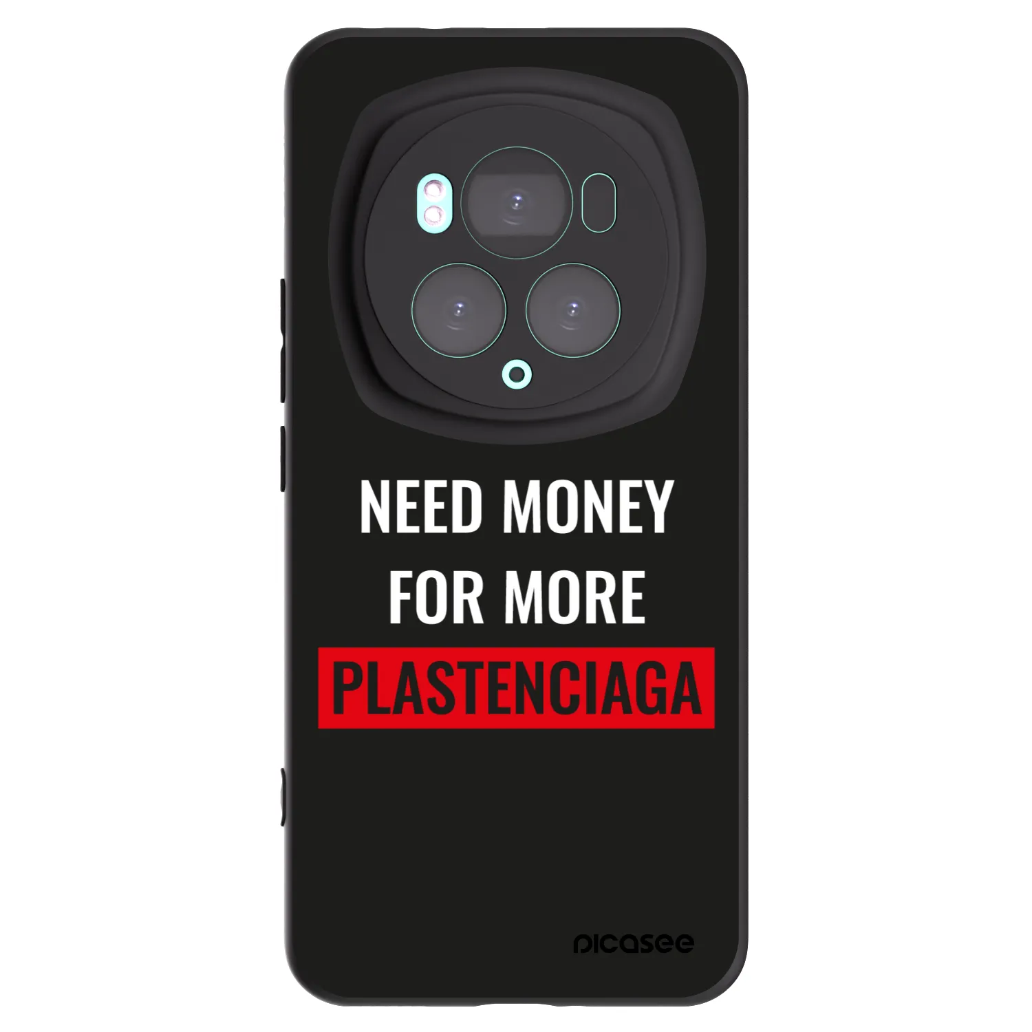 Picasee husă neagră din silicon pentru Honor Magic6 Pro - More PLASTENCIAGA