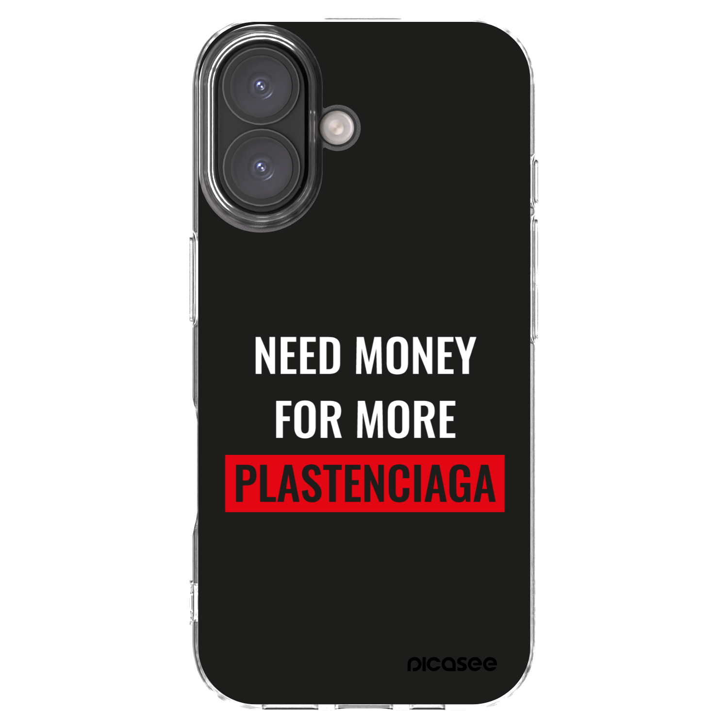 Picasee husă transparentă din silicon pentru Apple iPhone 16 - More PLASTENCIAGA