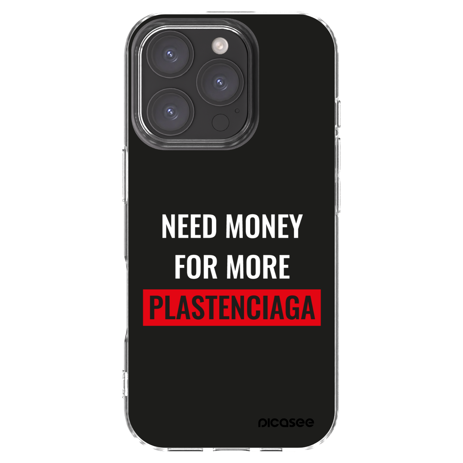 Picasee husă transparentă din silicon pentru Apple iPhone 16 Pro - More PLASTENCIAGA