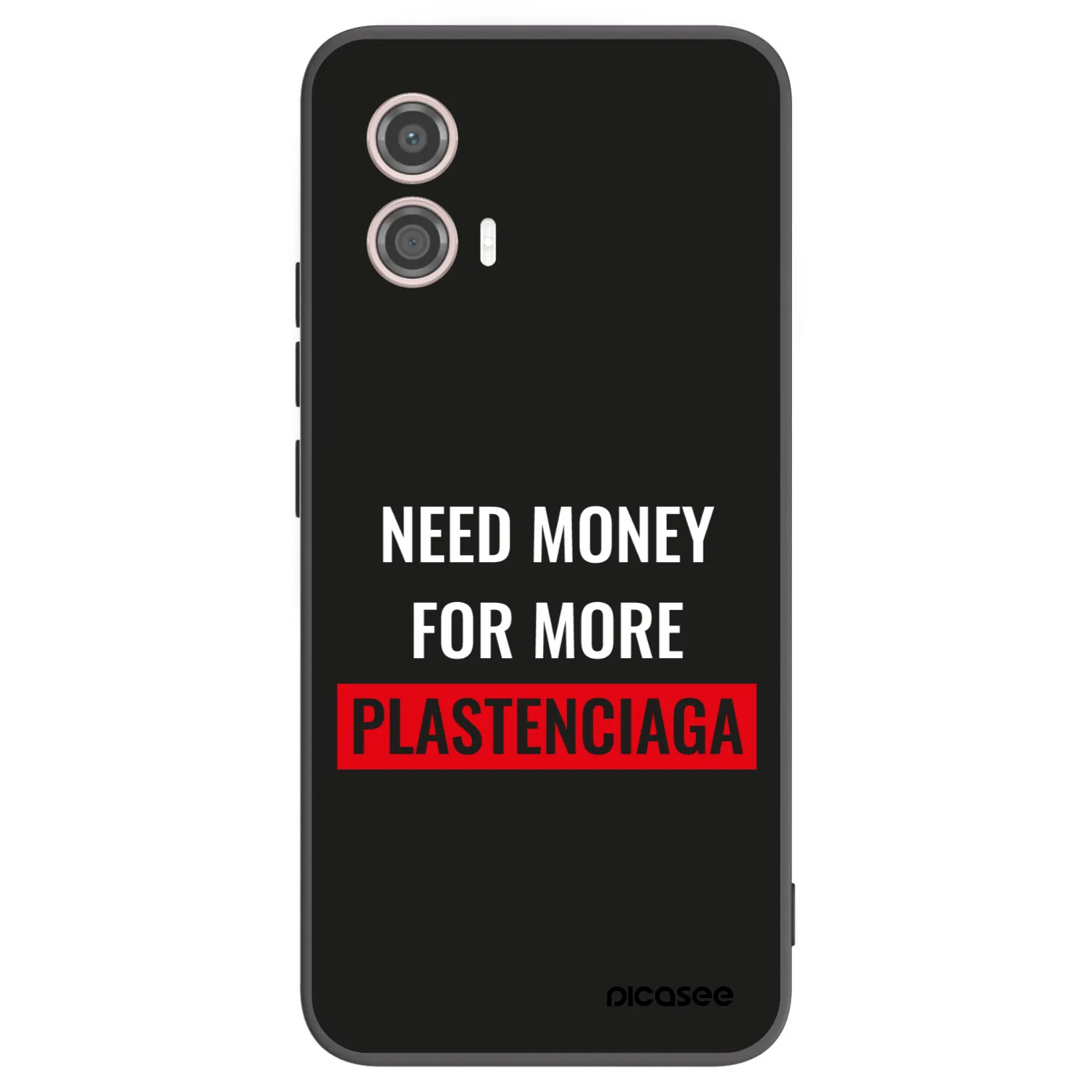Picasee husă neagră din silicon pentru Motorola Moto G53 5G - More PLASTENCIAGA