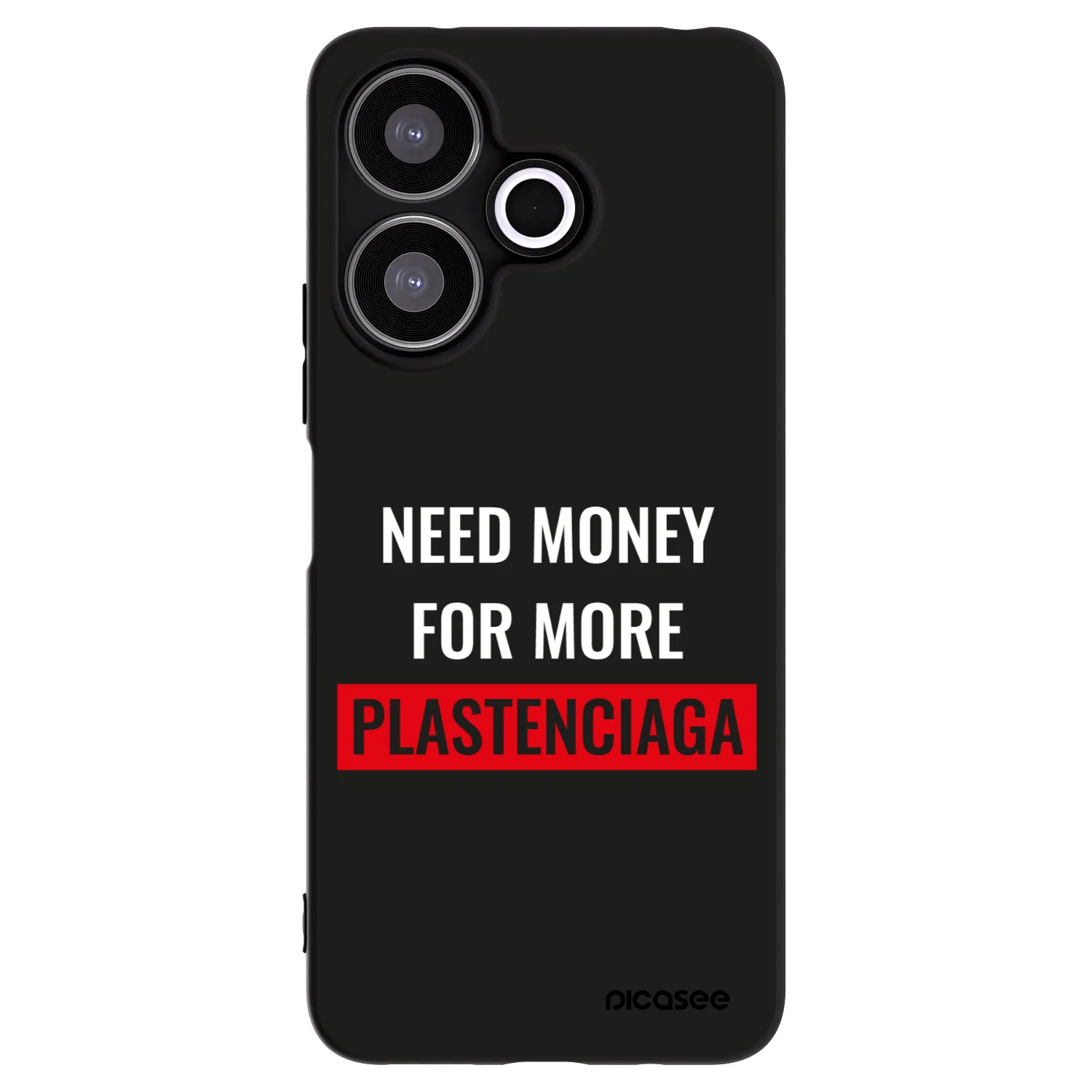 Picasee husă neagră din silicon pentru Xiaomi Redmi 13 4G - More PLASTENCIAGA