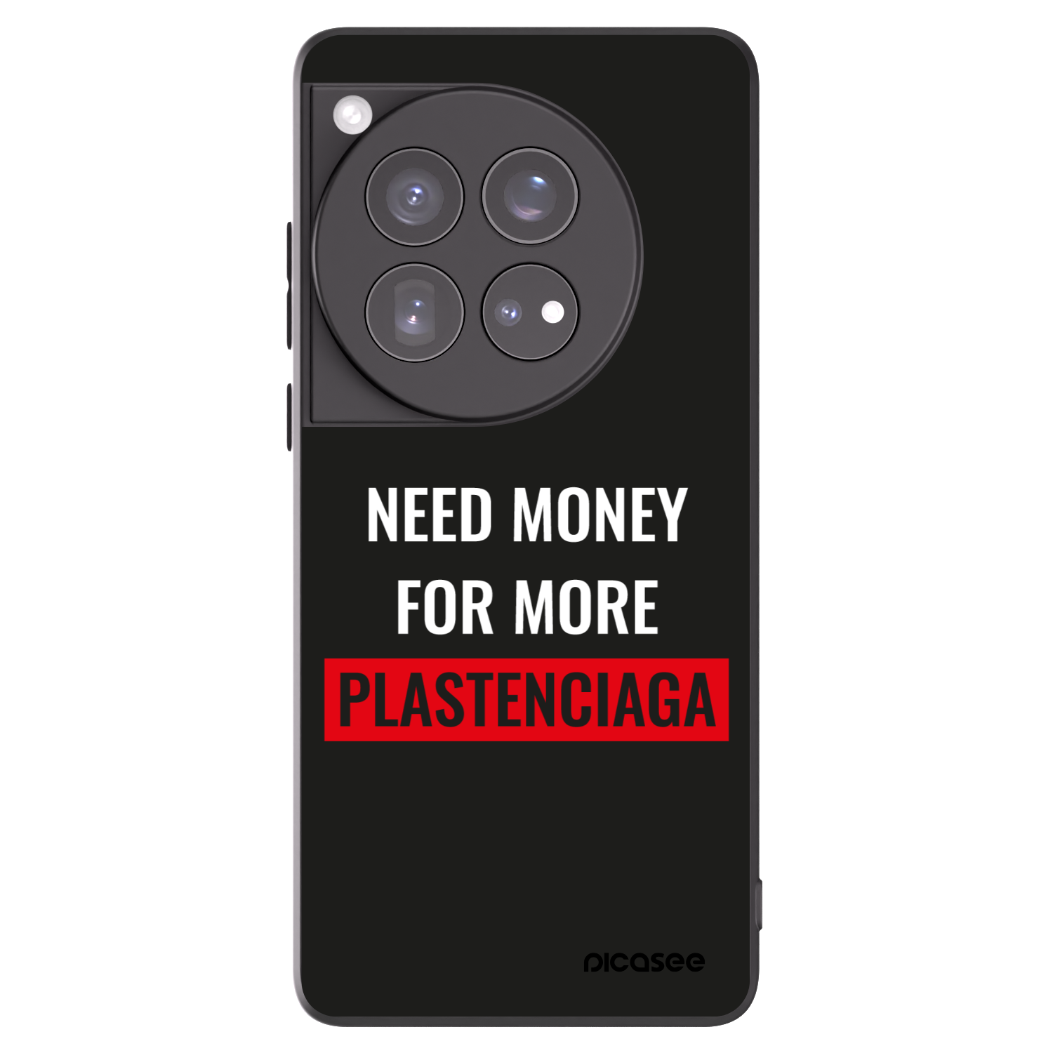 Picasee husă neagră din silicon pentru OnePlus 12 5G - More PLASTENCIAGA