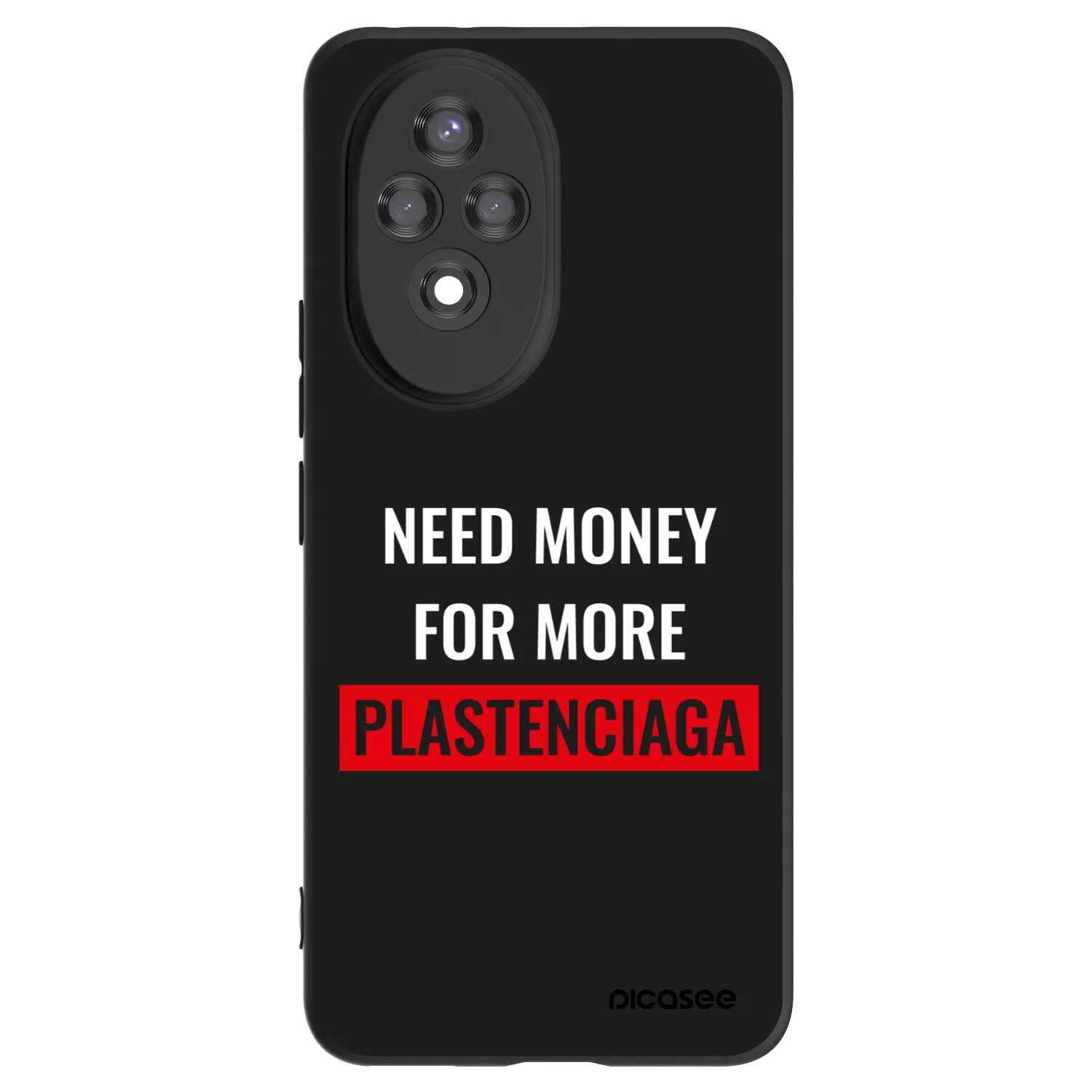 Picasee husă neagră din silicon pentru Honor 200 Pro 5G - More PLASTENCIAGA