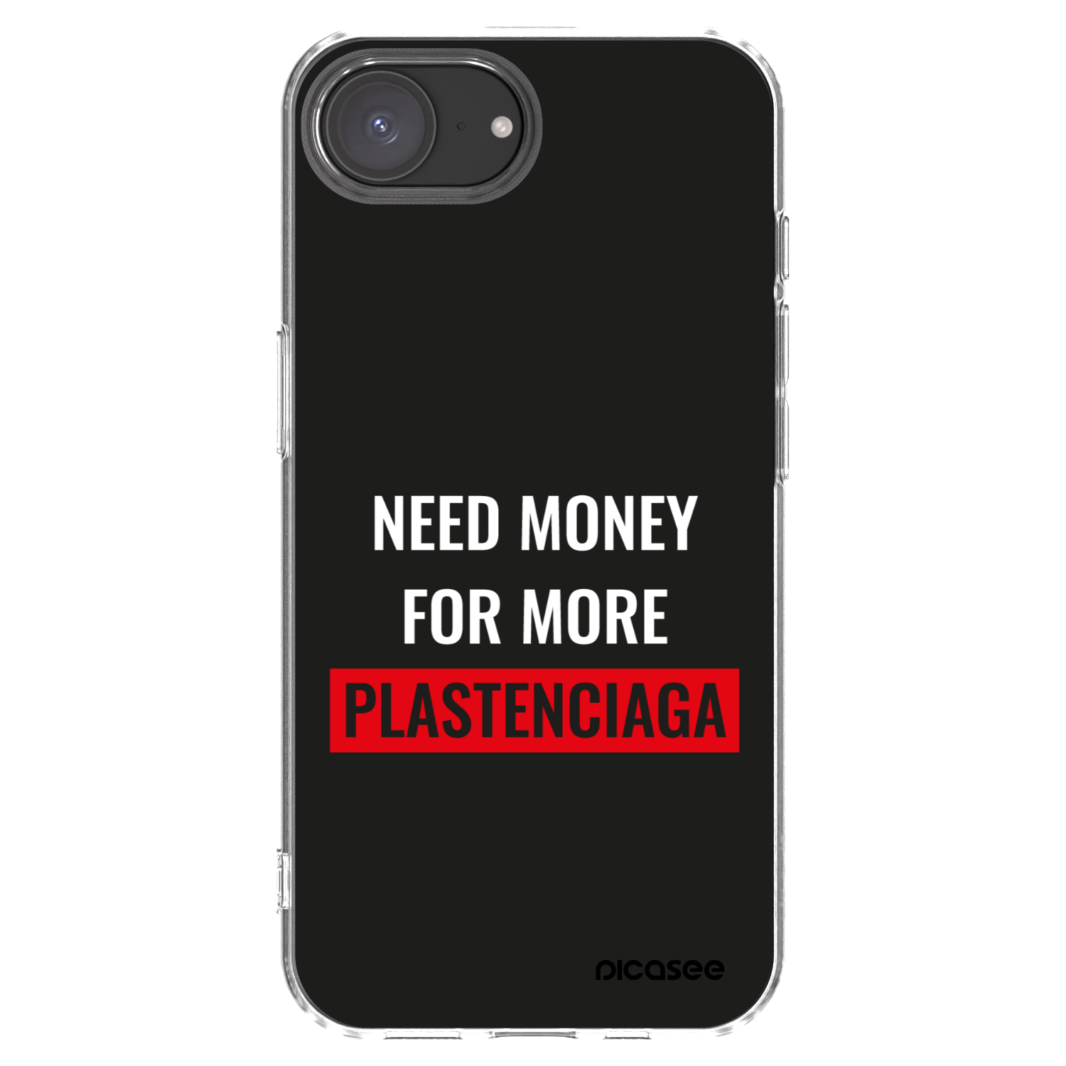 Picasee husă transparentă din silicon pentru Apple iPhone 16e - More PLASTENCIAGA