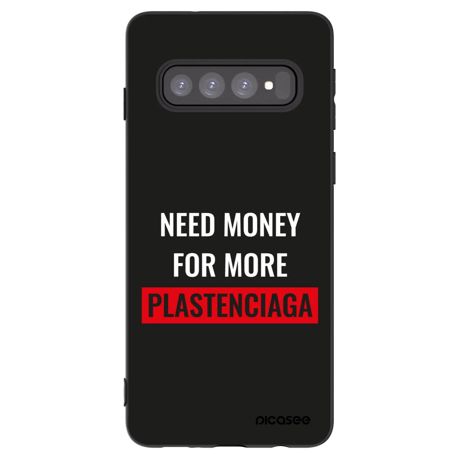 Picasee husă neagră din silicon pentru Samsung Galaxy S10 G973 - More PLASTENCIAGA