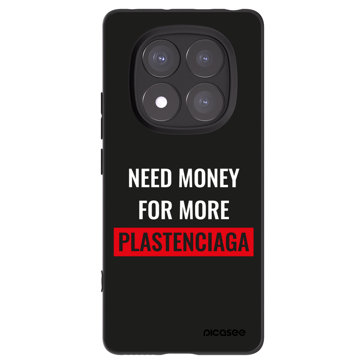 Picasee husă neagră din silicon pentru Xiaomi Redmi Note 14 Pro 5G - More PLASTENCIAGA