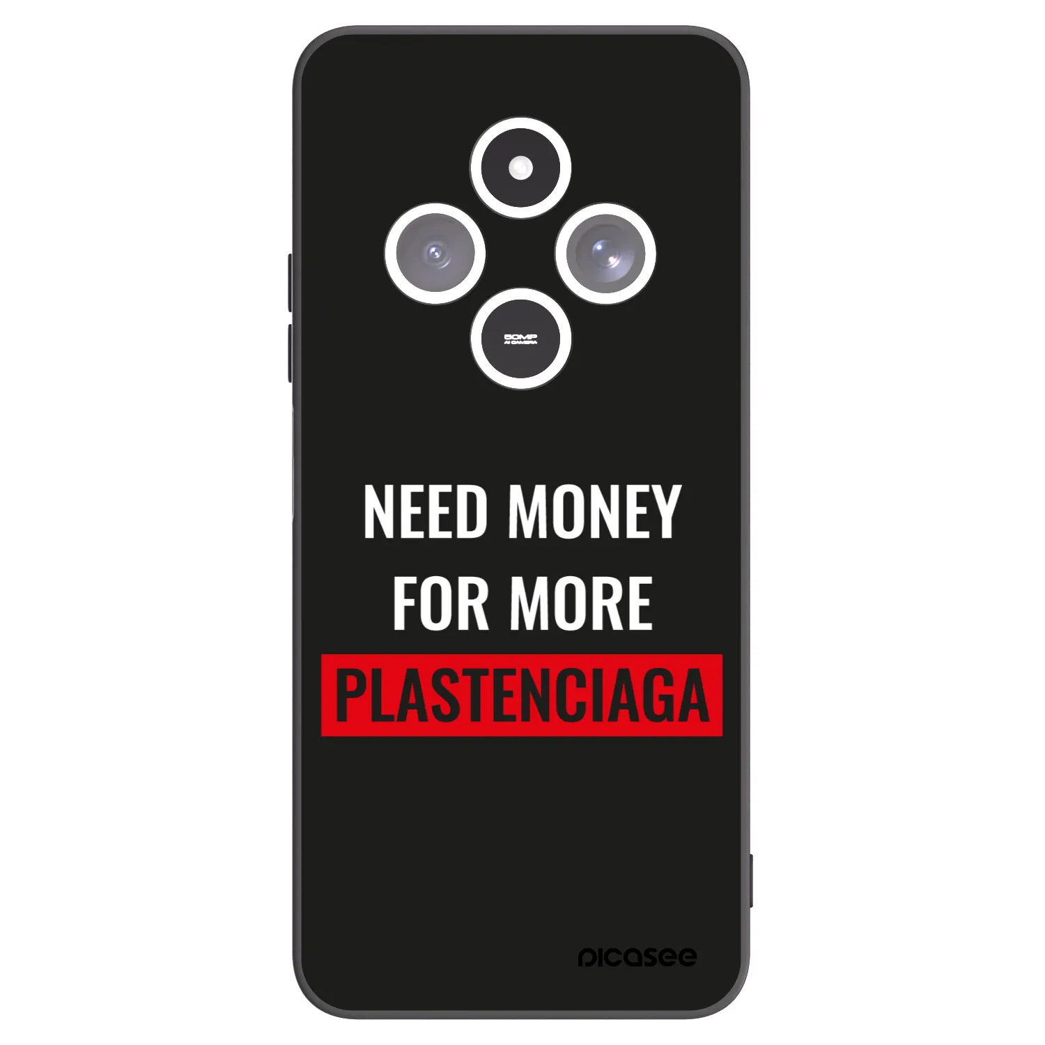 Picasee husă neagră din silicon pentru Xiaomi Redmi 14C - More PLASTENCIAGA