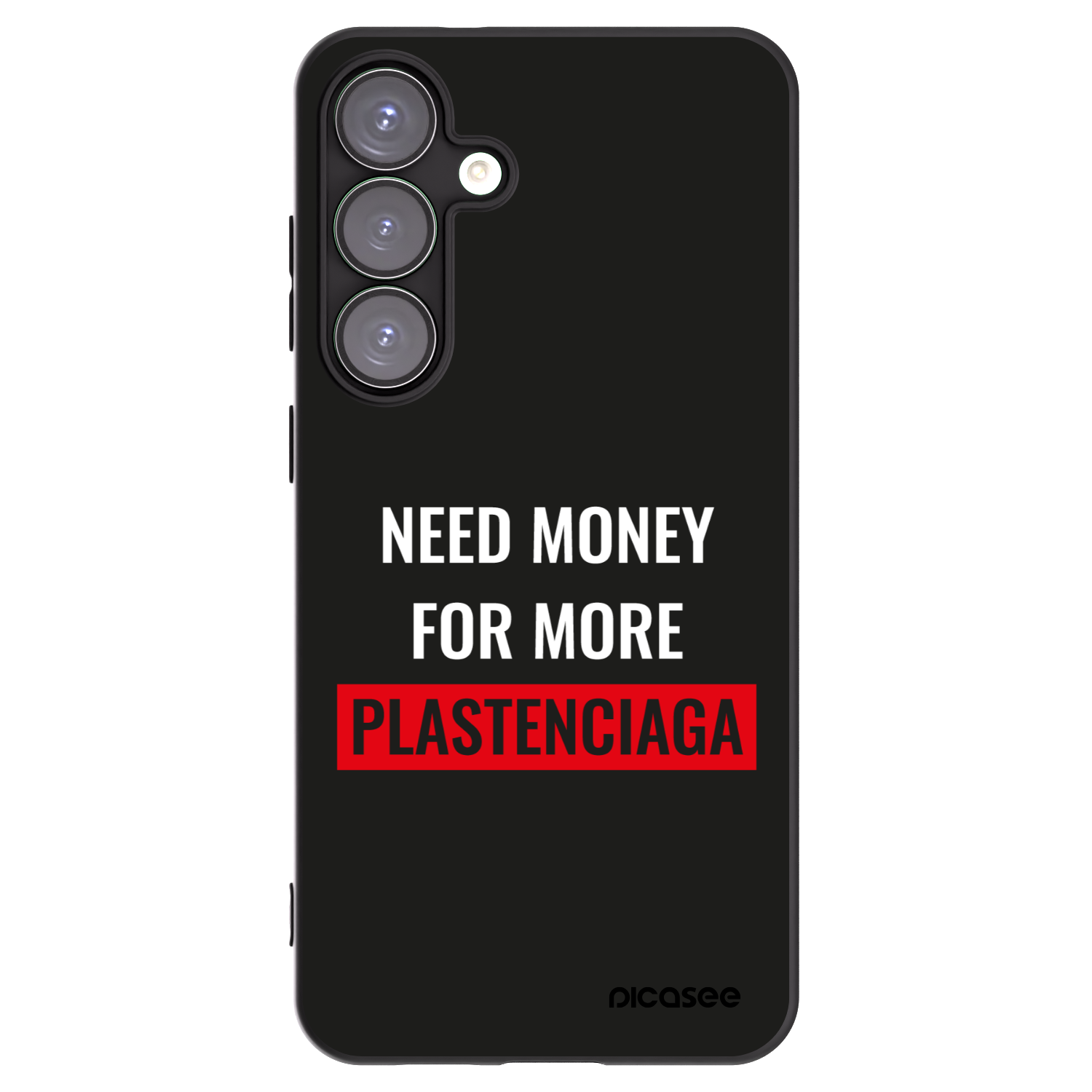 Picasee husă neagră din silicon pentru Samsung Galaxy S25+ 5G - More PLASTENCIAGA