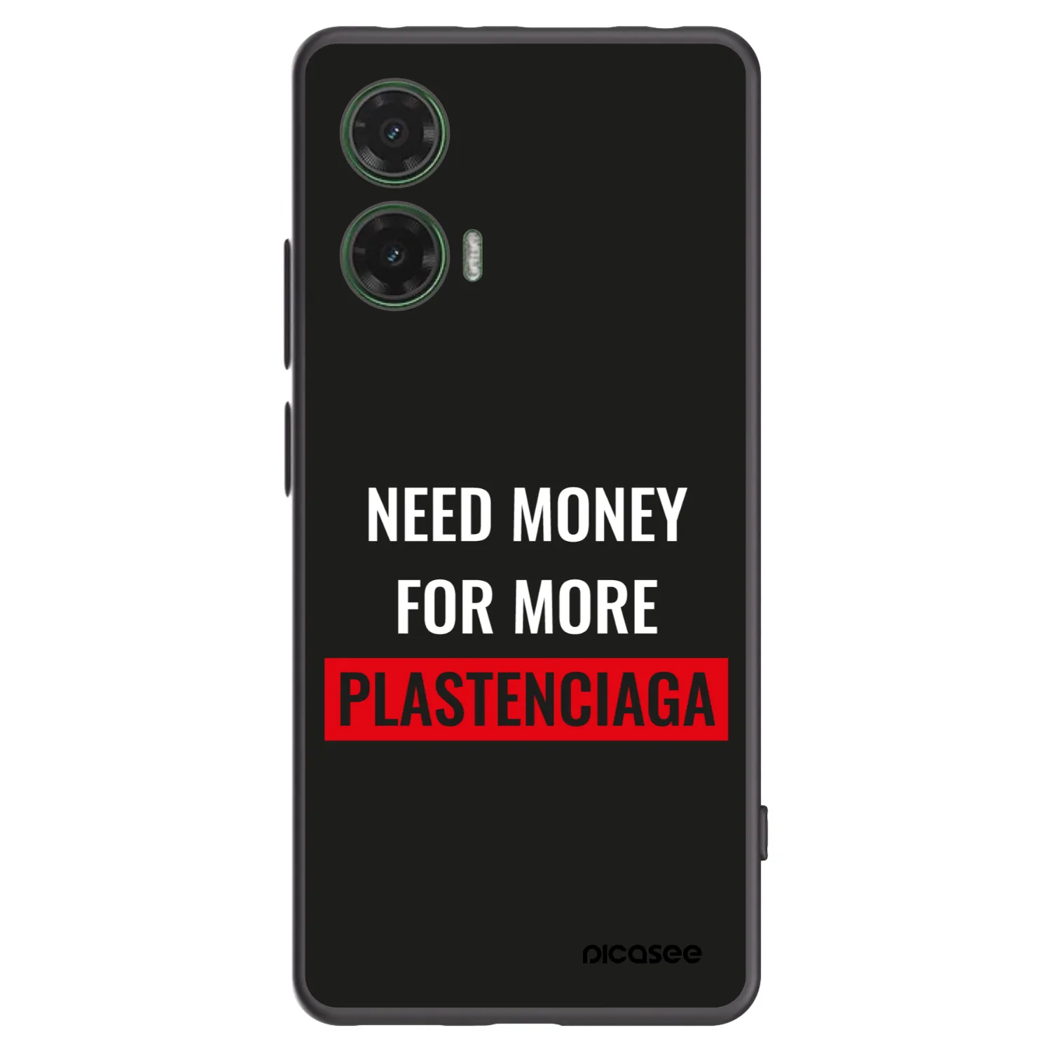 Picasee husă neagră din silicon pentru Motorola Moto G35 5G - More PLASTENCIAGA