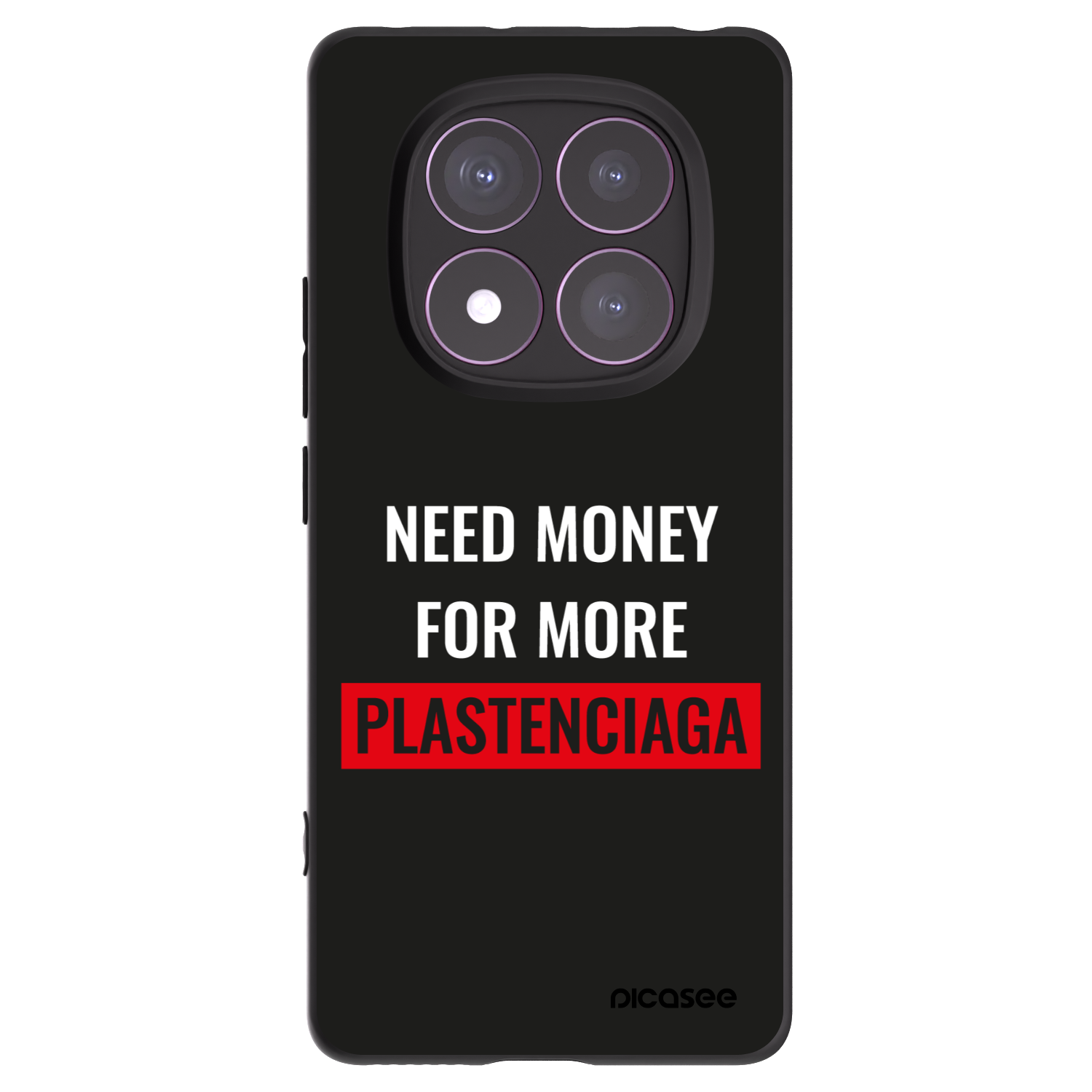 Picasee husă neagră din silicon pentru Xiaomi Redmi Note 14 Pro 4G - More PLASTENCIAGA