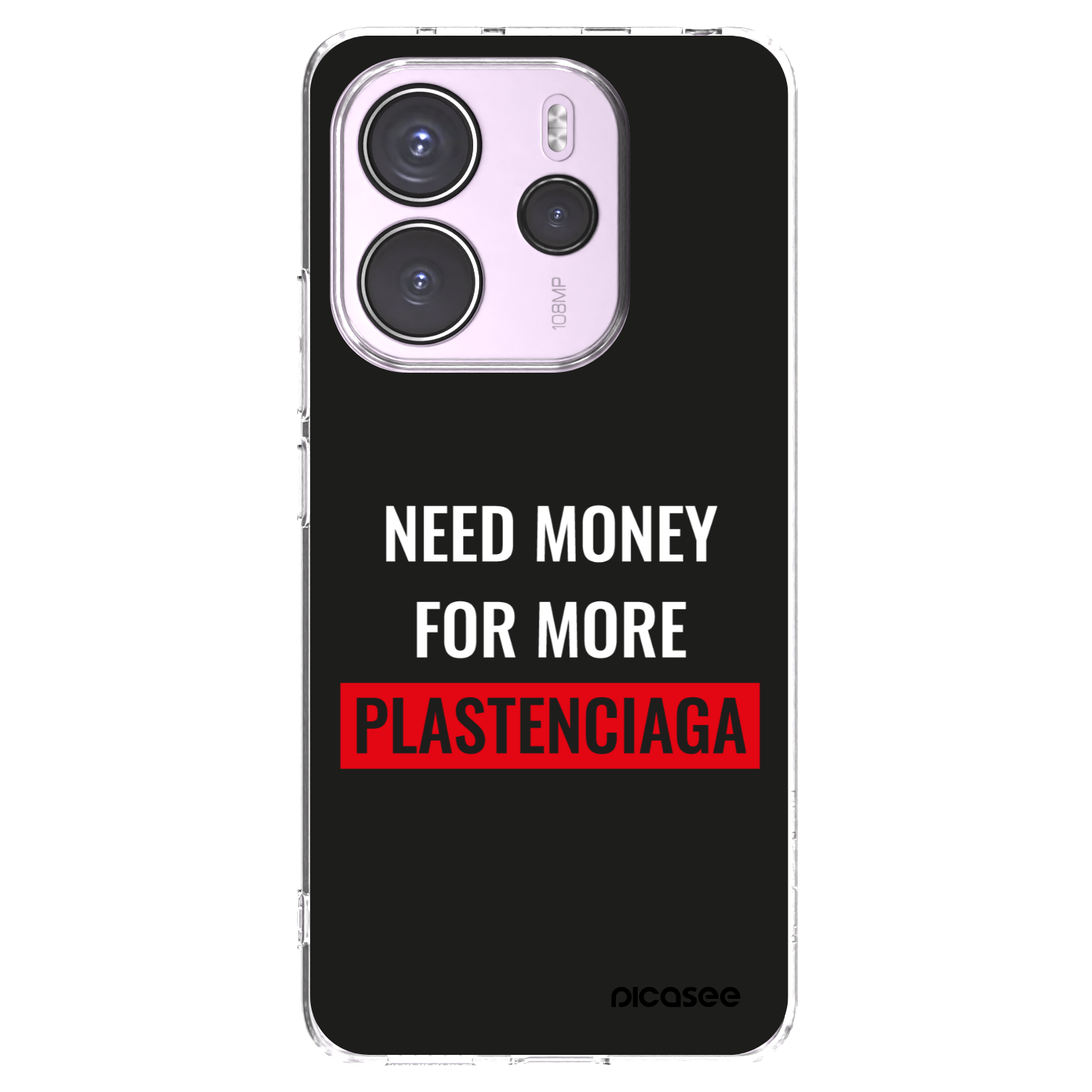 Picasee husă transparentă din silicon pentru Xiaomi Redmi Note 14 4G - More PLASTENCIAGA