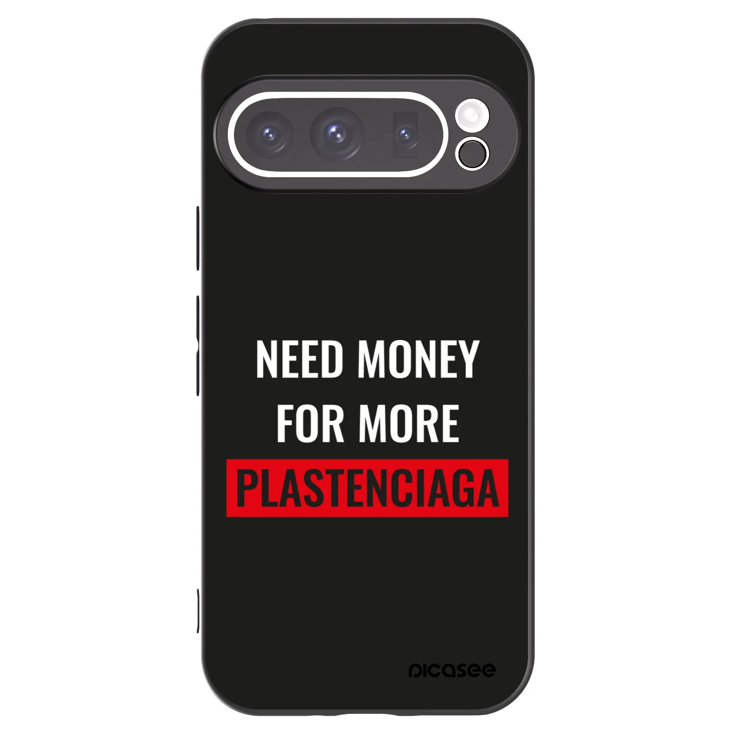Picasee husă neagră din silicon pentru Google Pixel 9 Pro - More PLASTENCIAGA